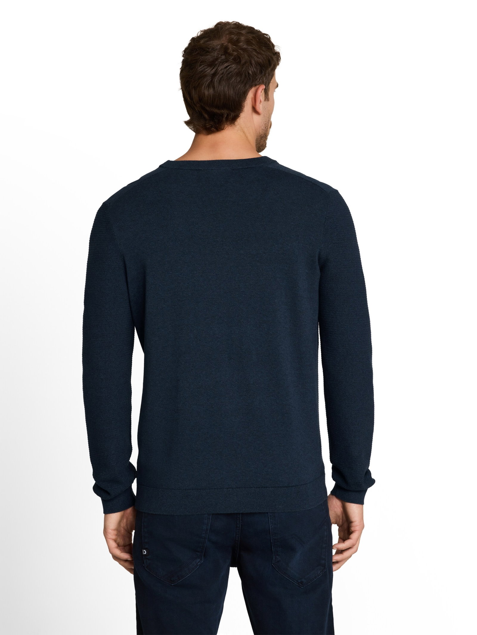 mouline structured crew neck k, mouline blue navy #4