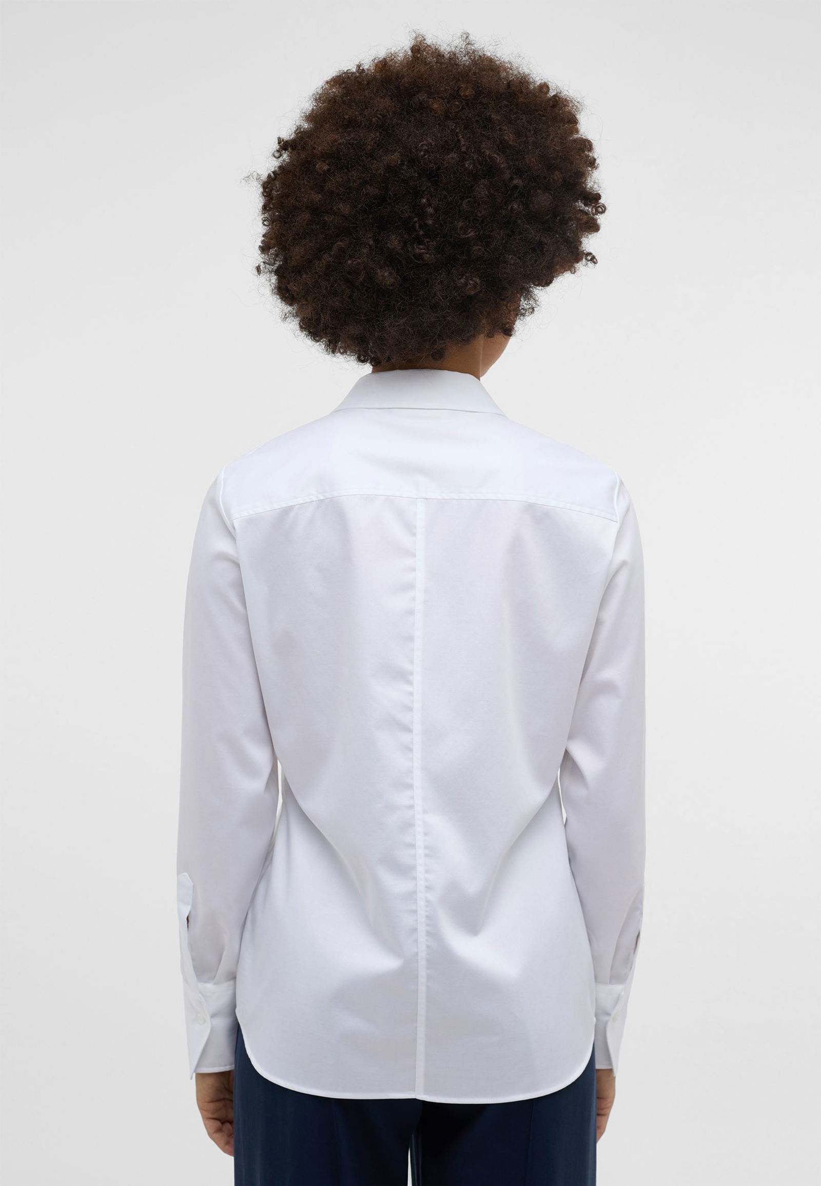 Eterna Bluse Satingewebe Langarm