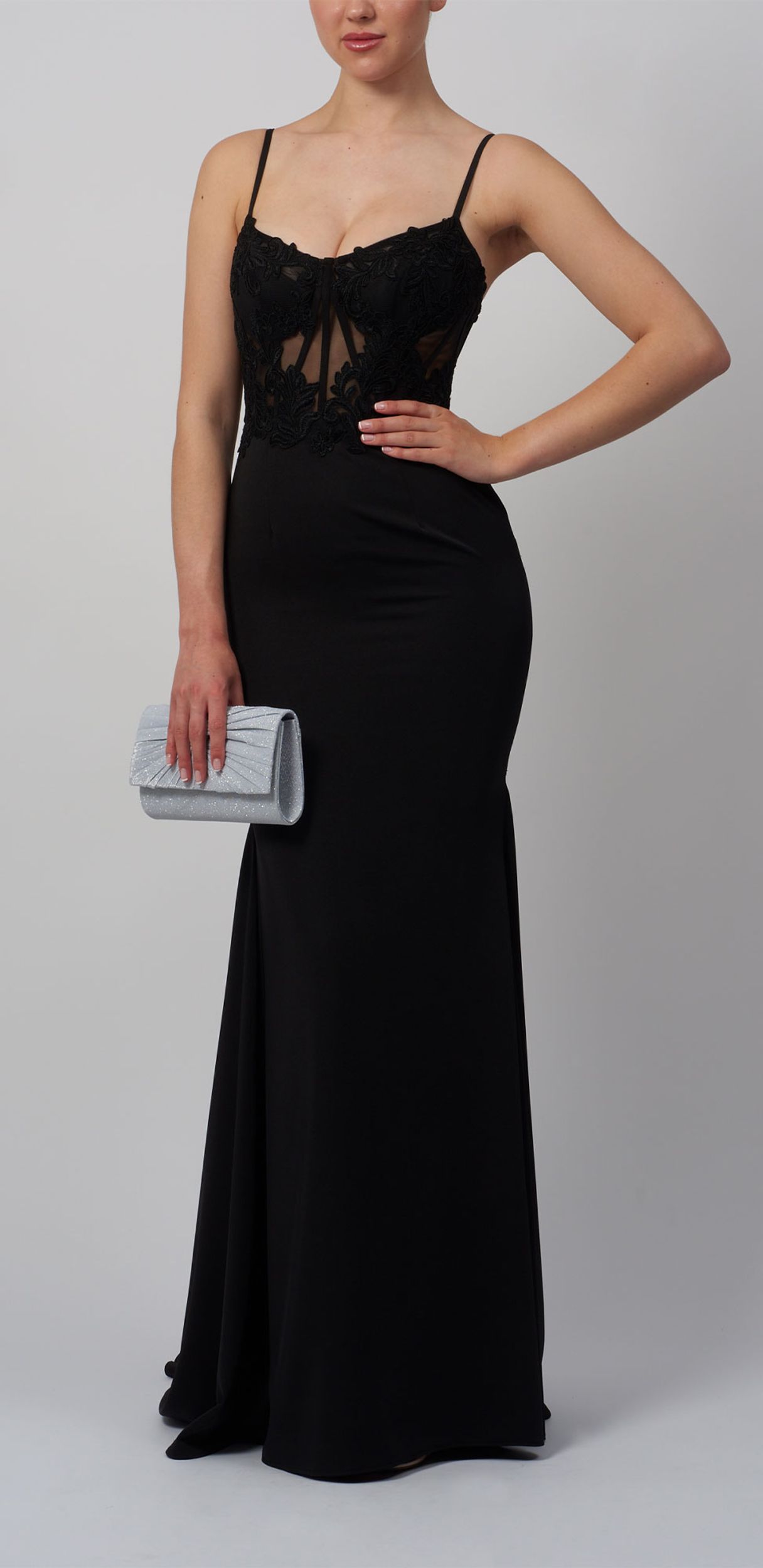 |  Kleid lang festlich | 40 | black