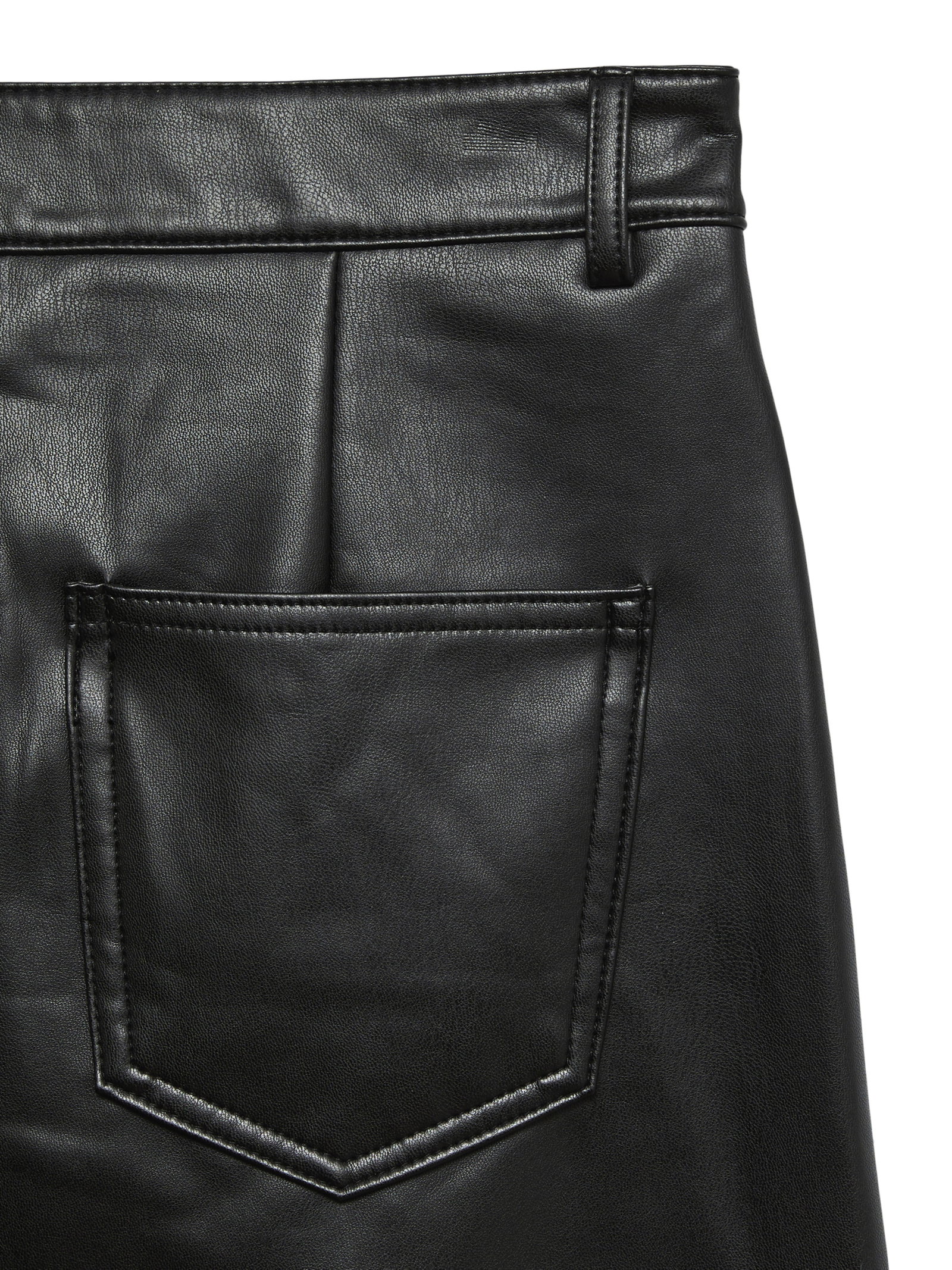 VMVERI HR CALF PL SKIRT NOOS, Black #5