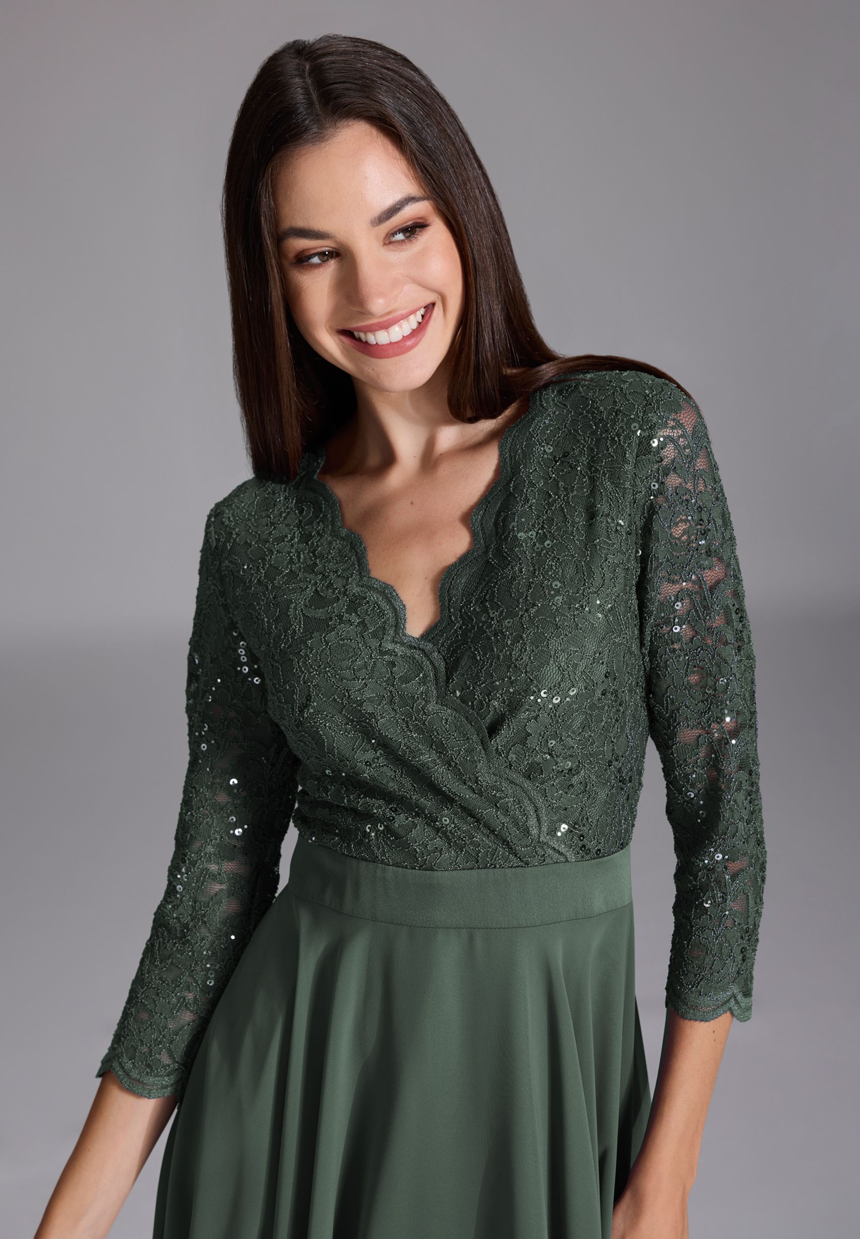 SWING |  SWING Kurzes Kleid  | 42 | summernight green