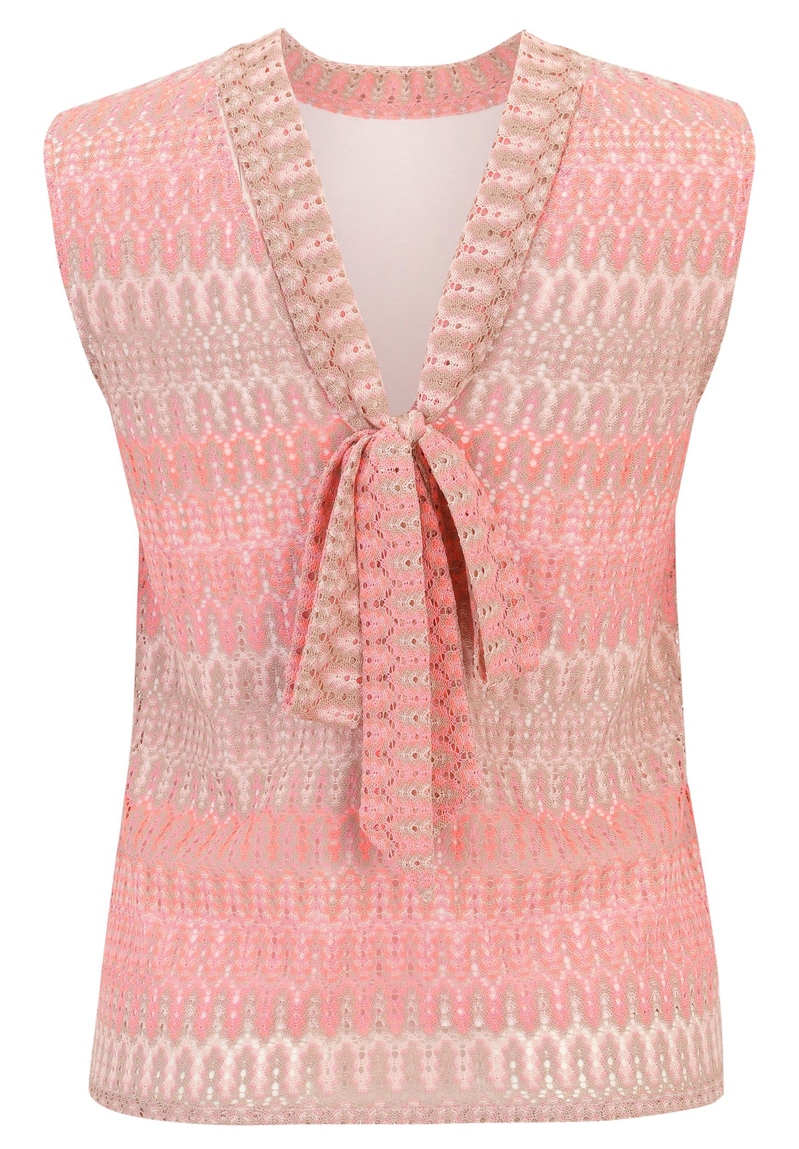 Cartoon |  Cartoon Druckbluse  | 40 | rosa/taupe