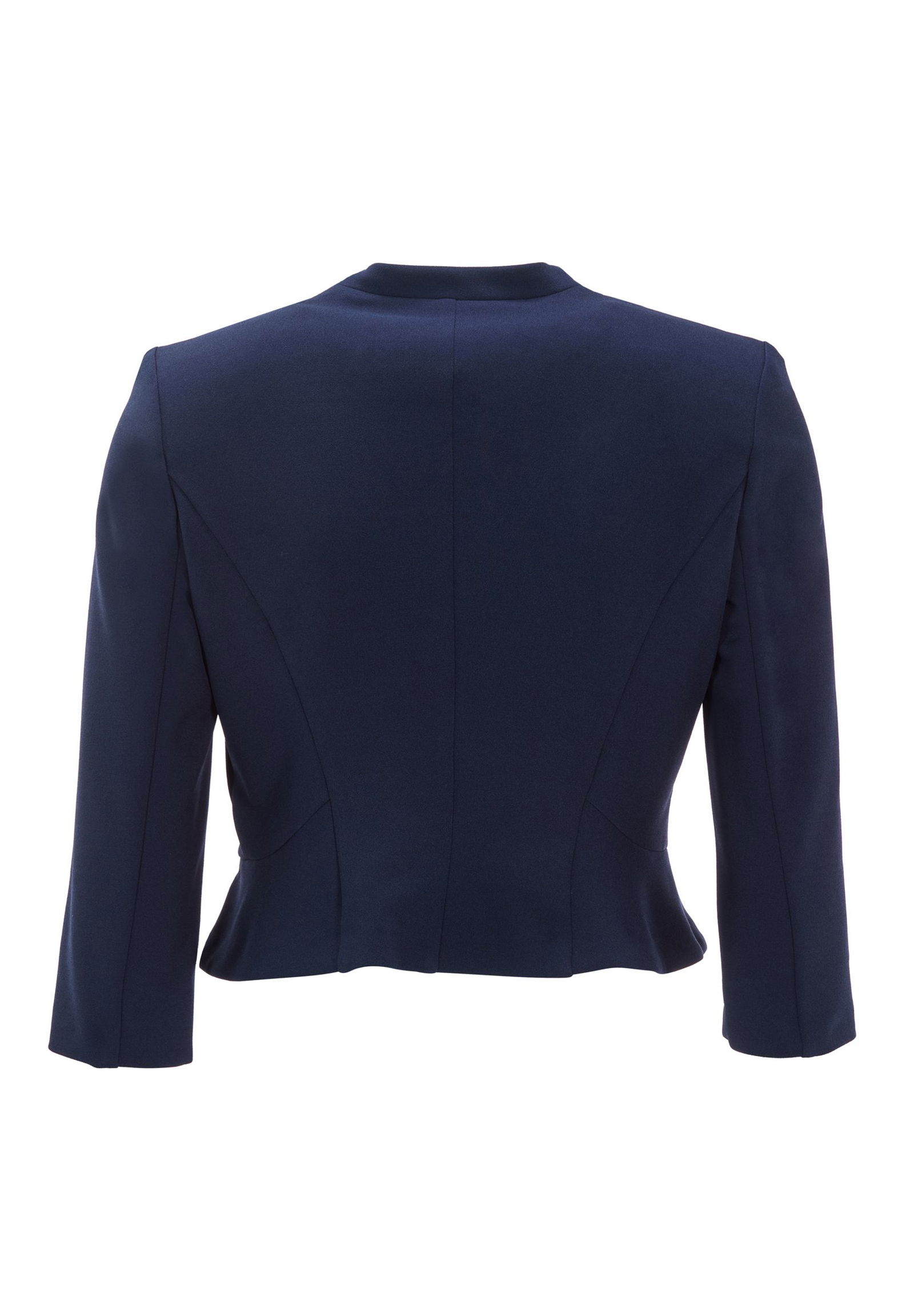 |  Taillierte Jacke aus Jersey Crêpe, black | 38 | navy