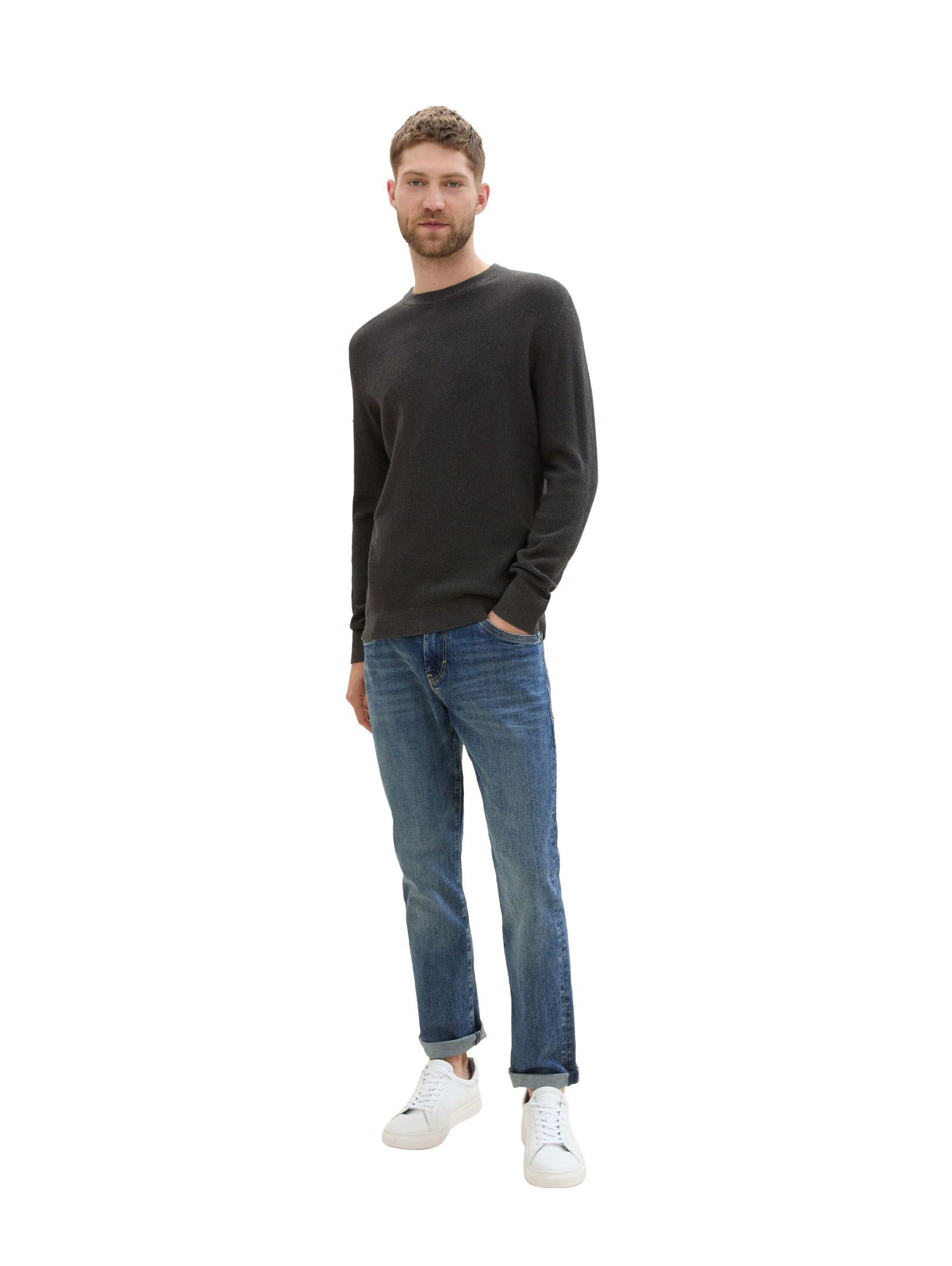 Tom Tailor |  Tom Tailor Pullover  | XL | black grey melange