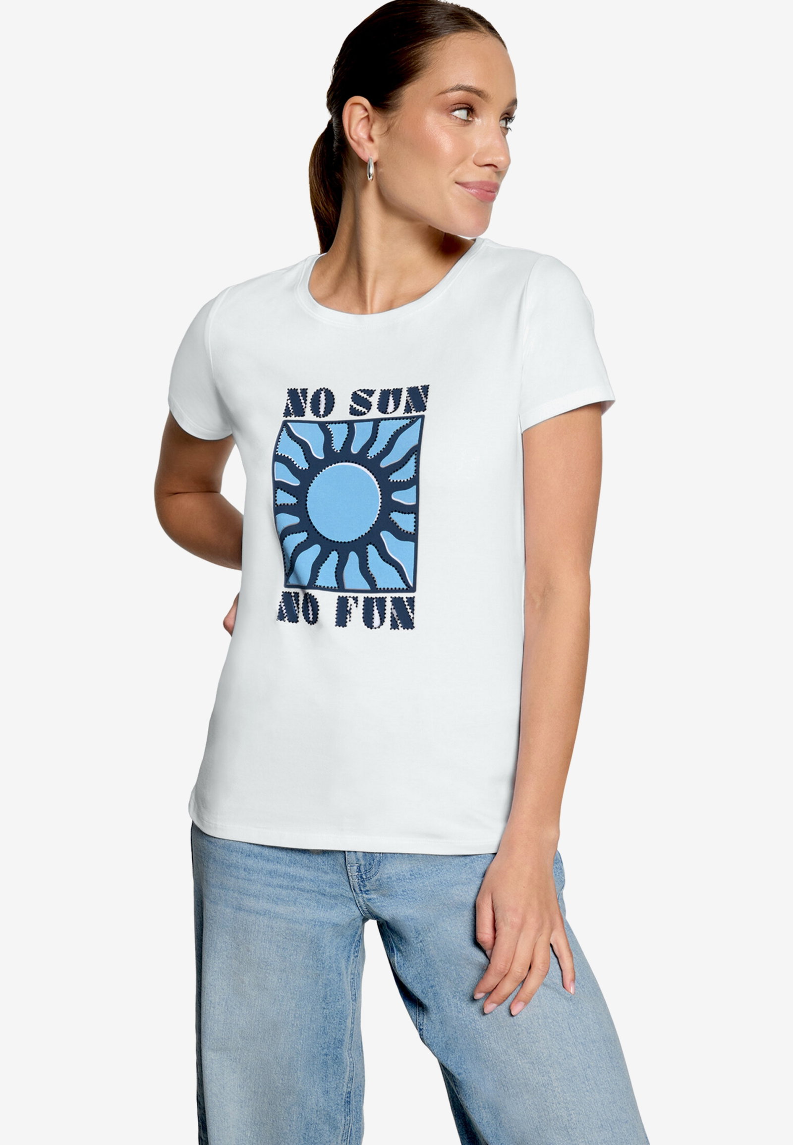 Shirt Kurz 1/2 Arm, Patch White/Blue #2