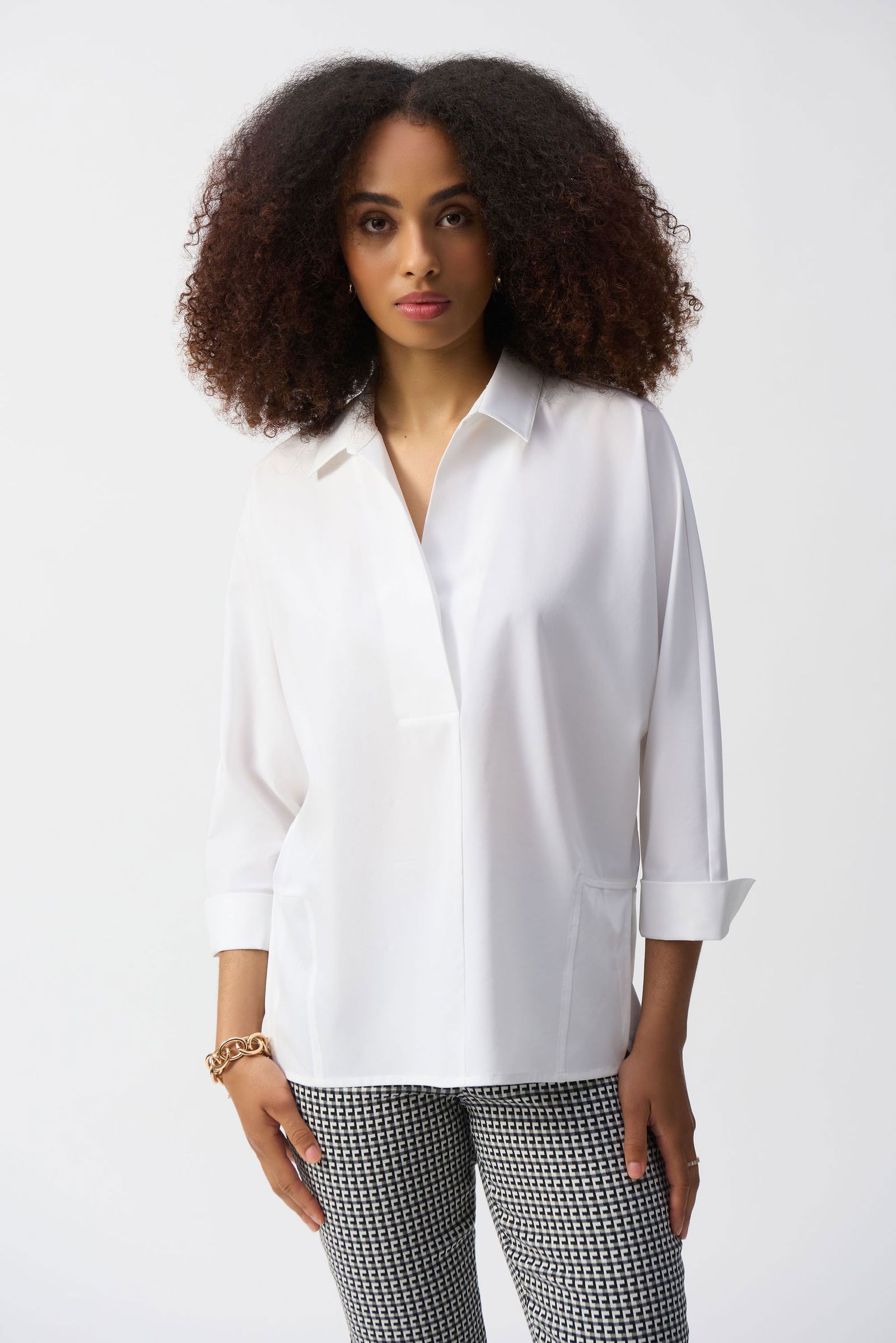 e1fd8c26a2c313e6002efb5adfa47e79 Joseph Ribkoff | Joseph Ribkoff Druckbluse | XL | vanille