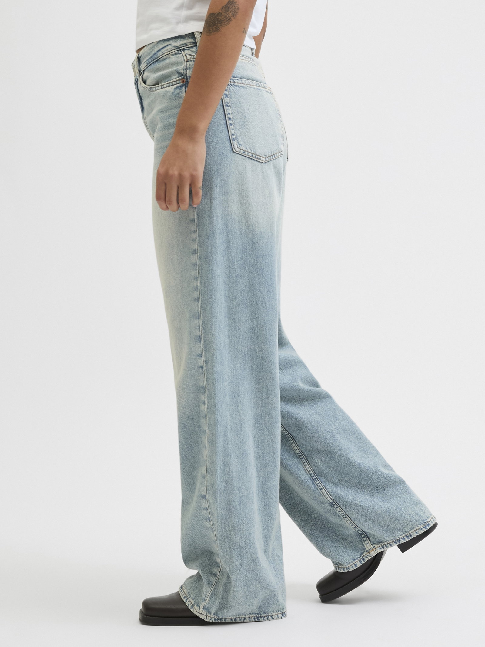 JXTOKYO WIDE HW JEANS R6167 DNM NOO, Light Blue Denim #8