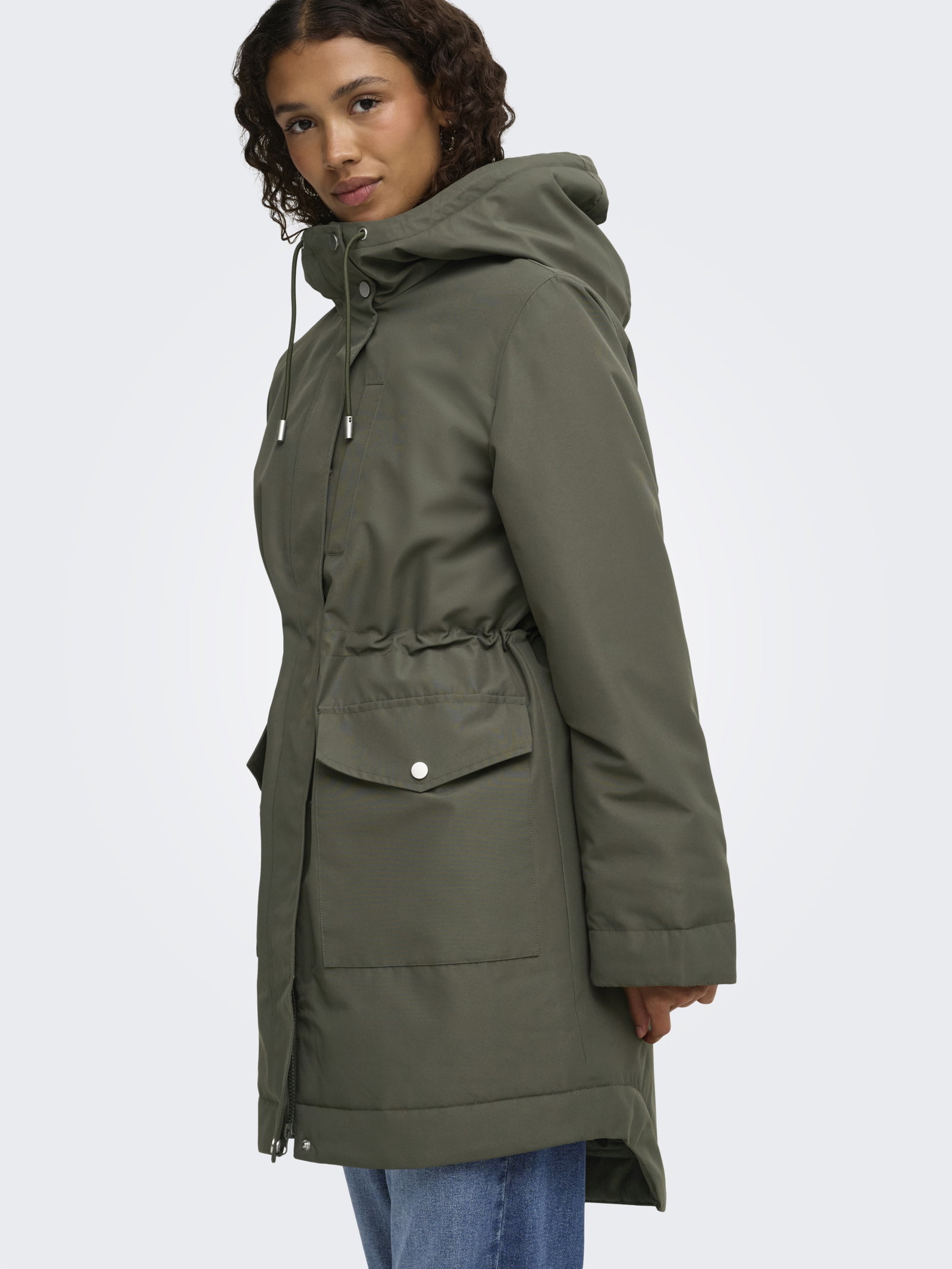 JDYVALENCIA PARKA COAT OTW SIJ, Chimera/FUR KELP #7