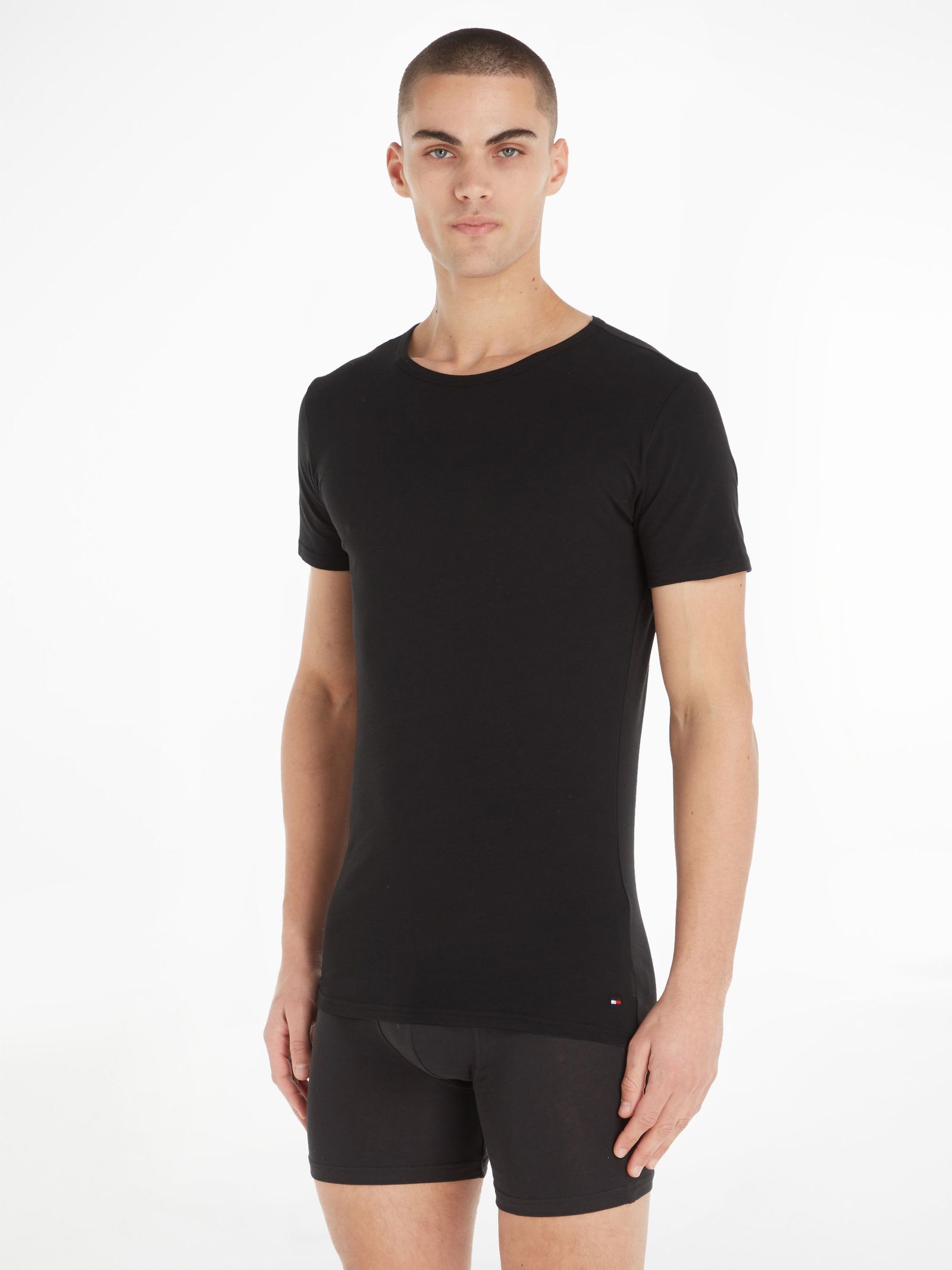 7fa21f13937392b9d36ac241861bc45d | STRETCH CN TEE SS 3PACK | XXL | BLACK