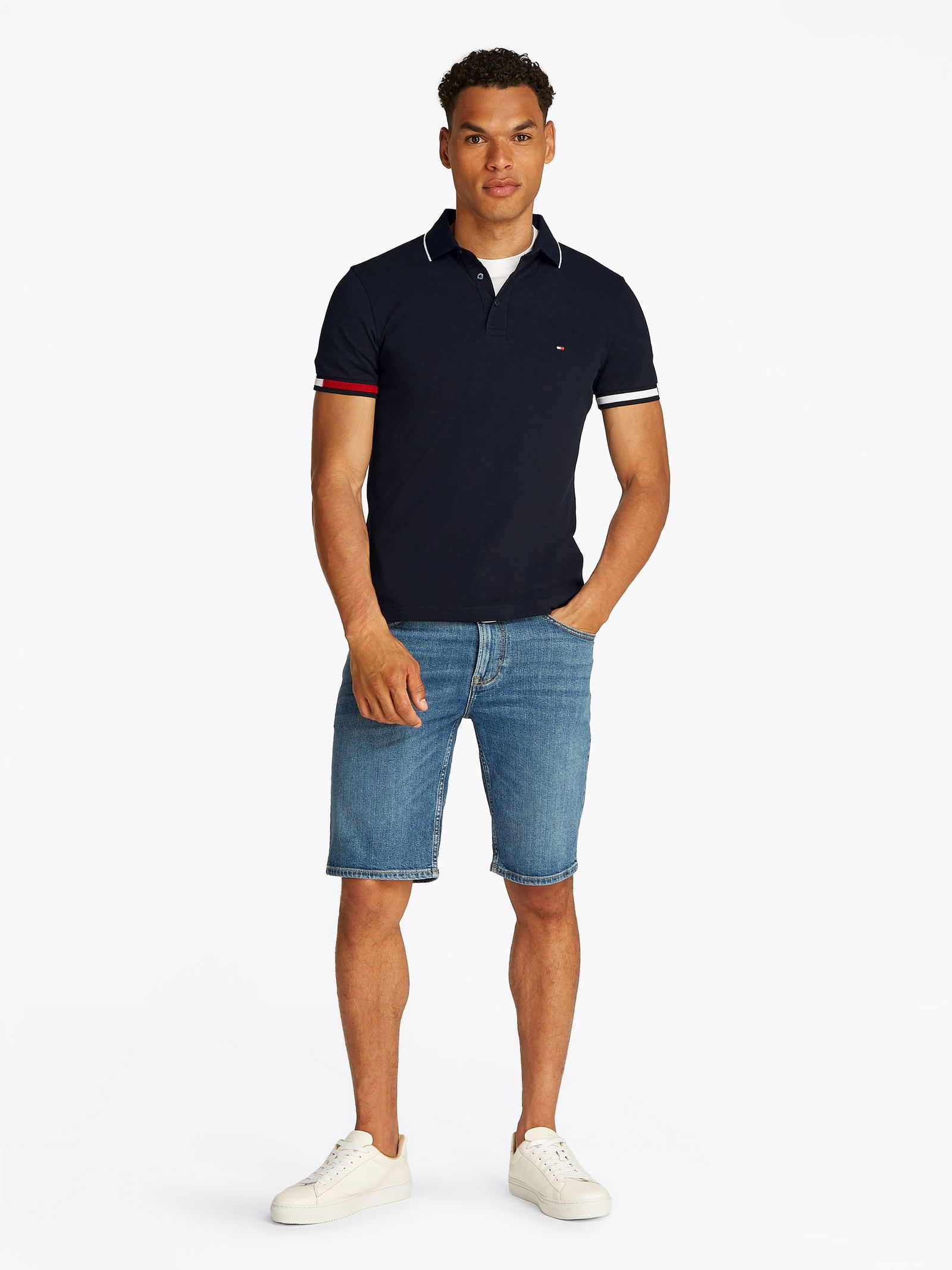 Tommy Hilfiger |  Tommy Hilfiger Poloshirt  | S | desert sky