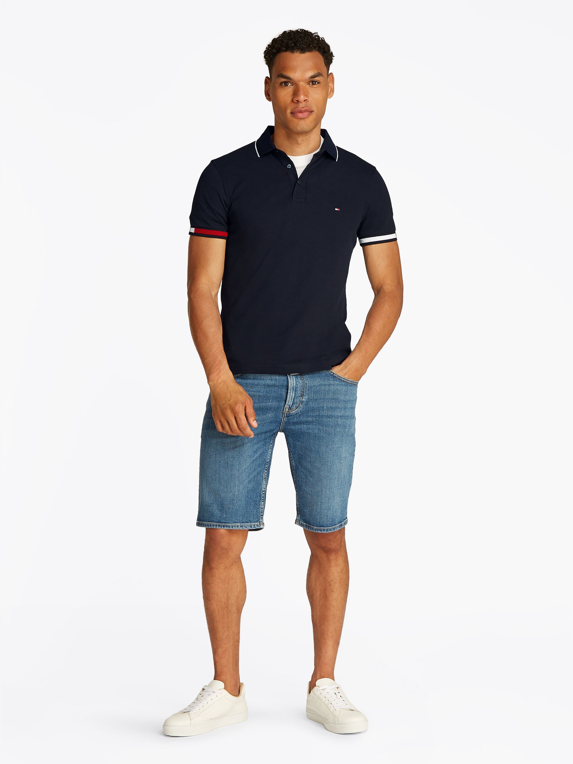 Tommy Hilfiger |  Tommy Hilfiger Poloshirt  | S | desert sky