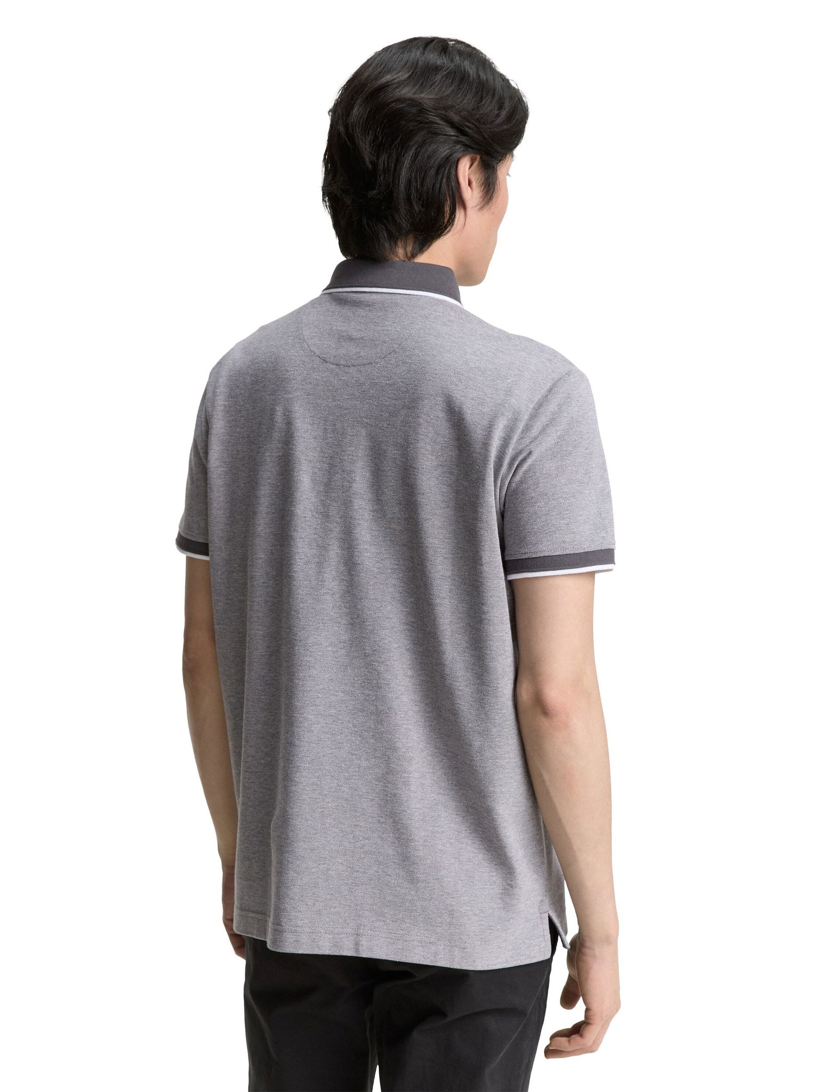 Tom Tailor |  Tom Tailor Poloshirt  | XXL | tarmac grey white two tone