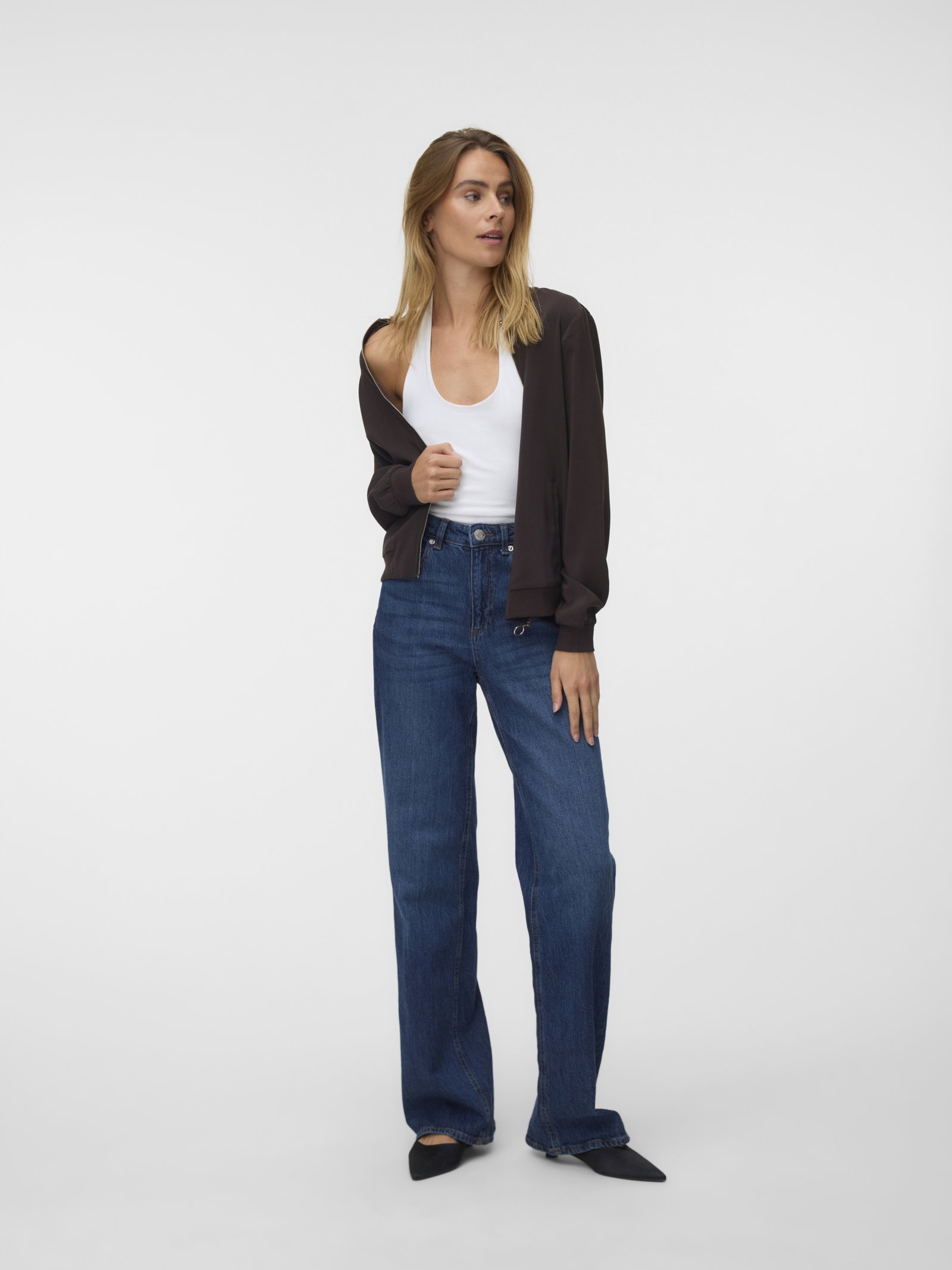 VMCOCO L/S BOMBER NOOS, Chocolate Torte/GOLD ZIPPER #2