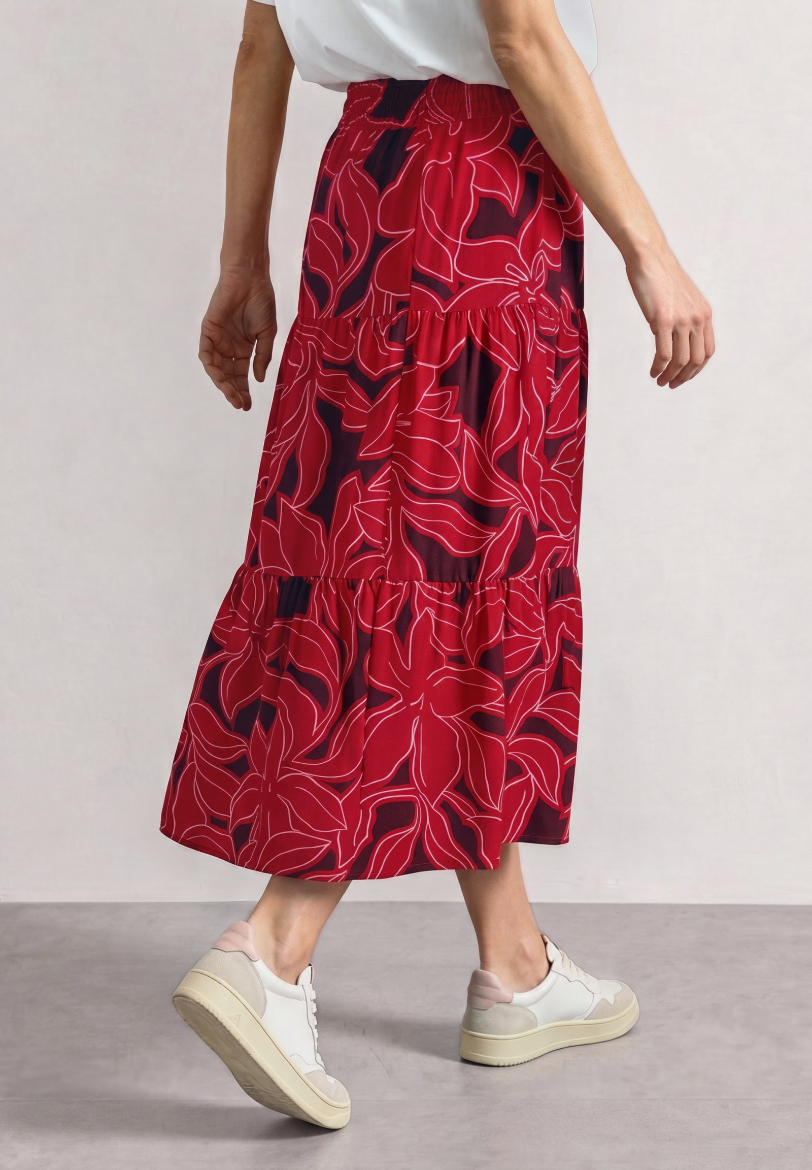 Maxi Volant_AOP, salsa red #4