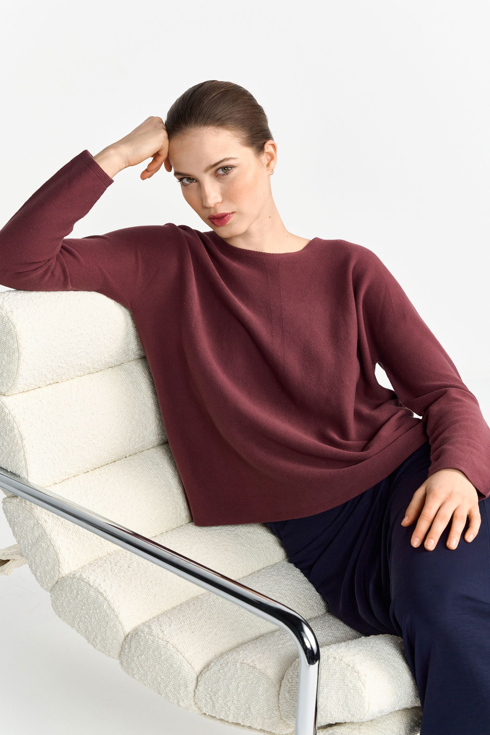 Rich & Royal |  Rich & Royal Pullover  | XS | ruby glow