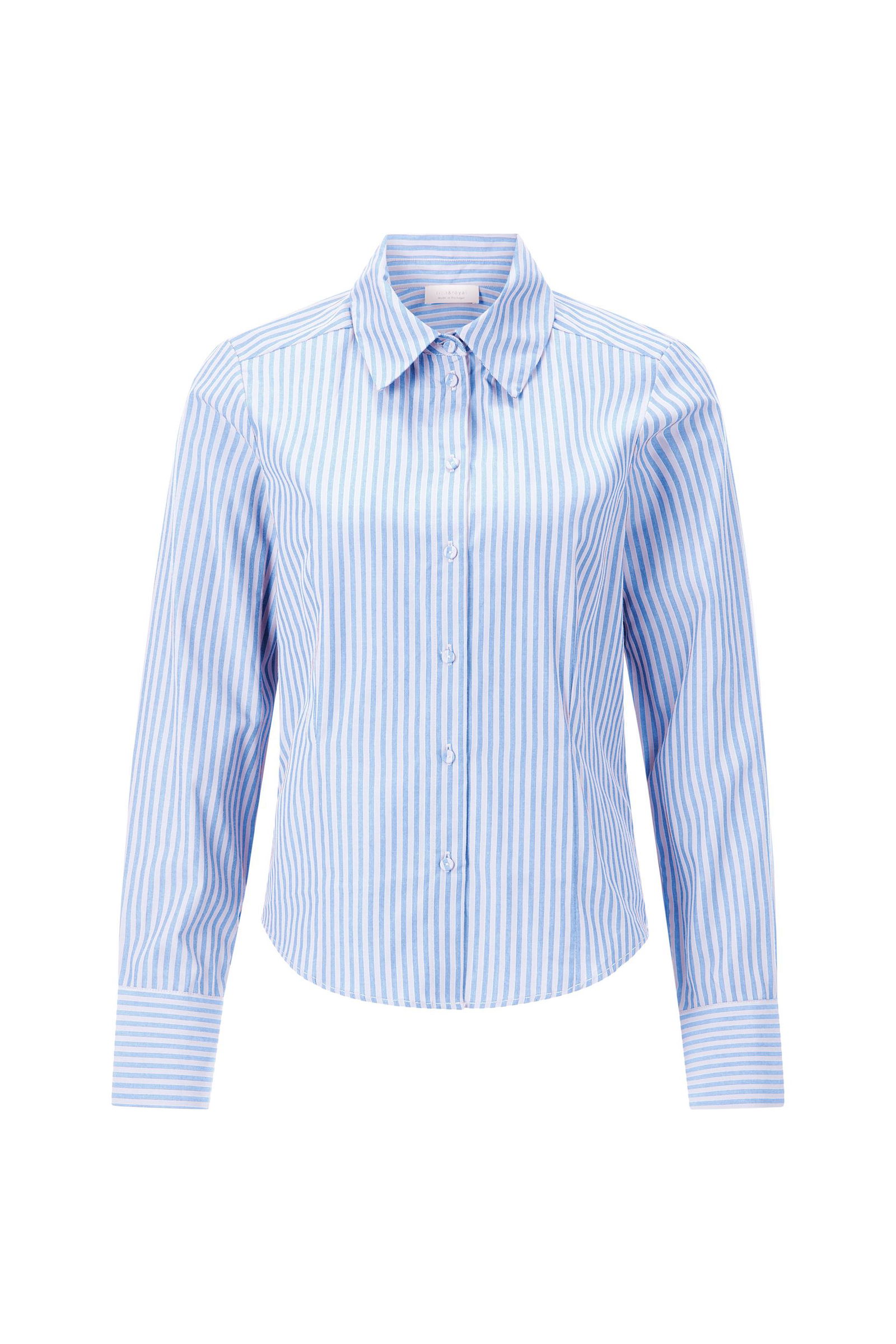 Rich & Royal | Rich & Royal Druckbluse | 38 | skyway blue