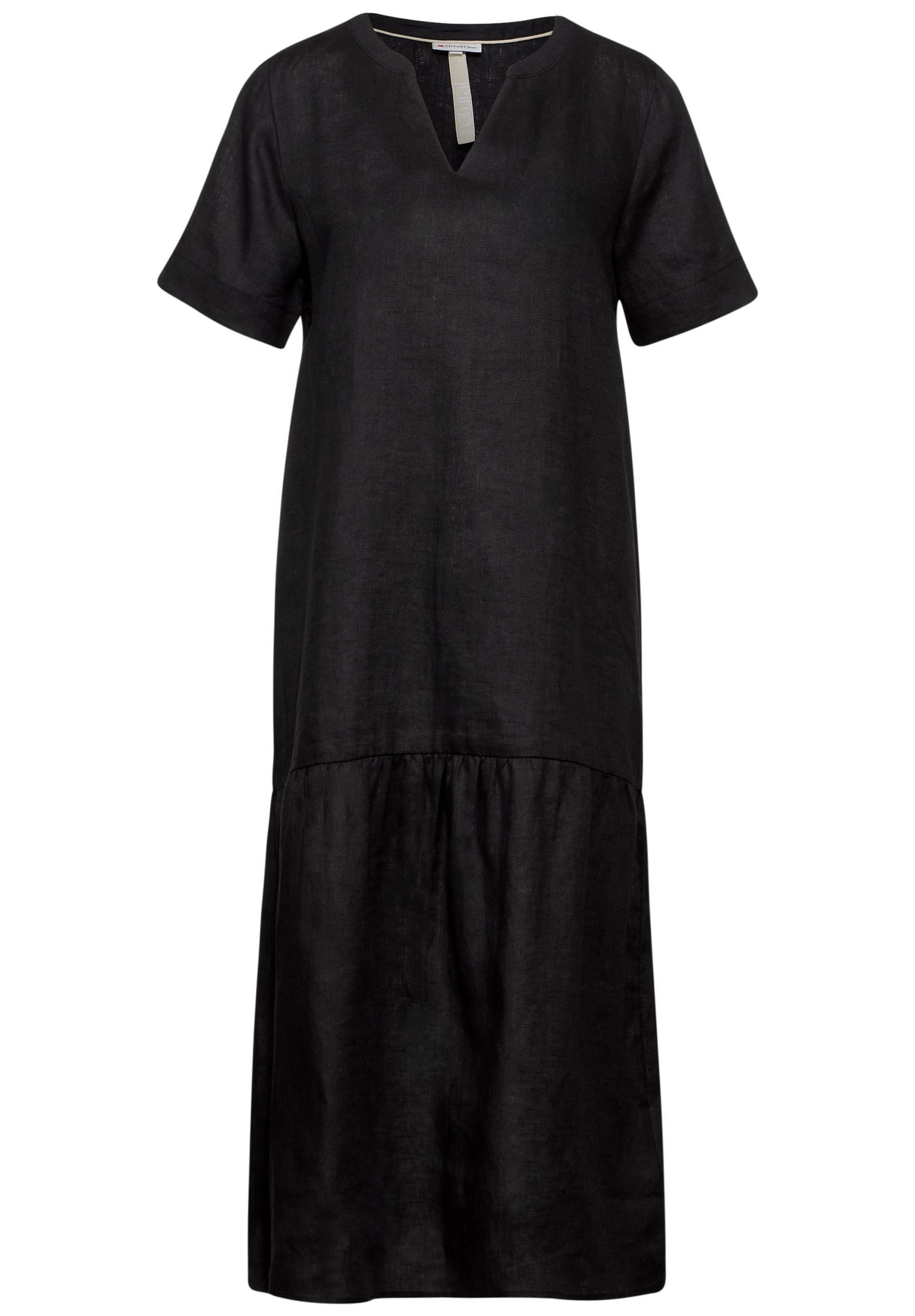 953f10b4001bf17d4e05ccdac88ee599 Street One |  Street One Kleid aus Leinen  | 40 | black