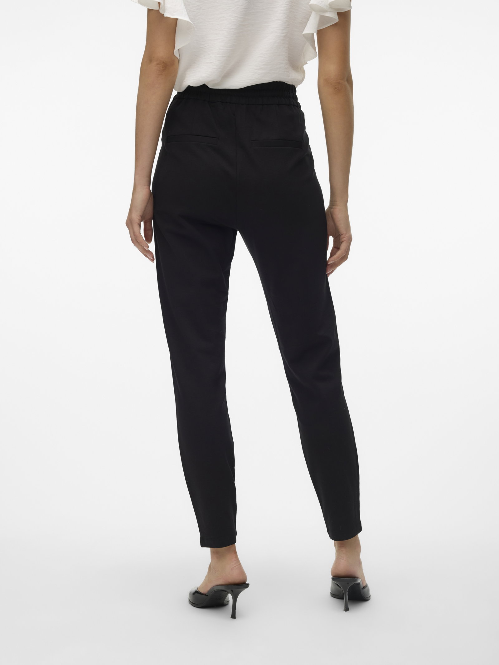 VMEVA MW LOOSE STRING PANT GA NOOS, Black #4