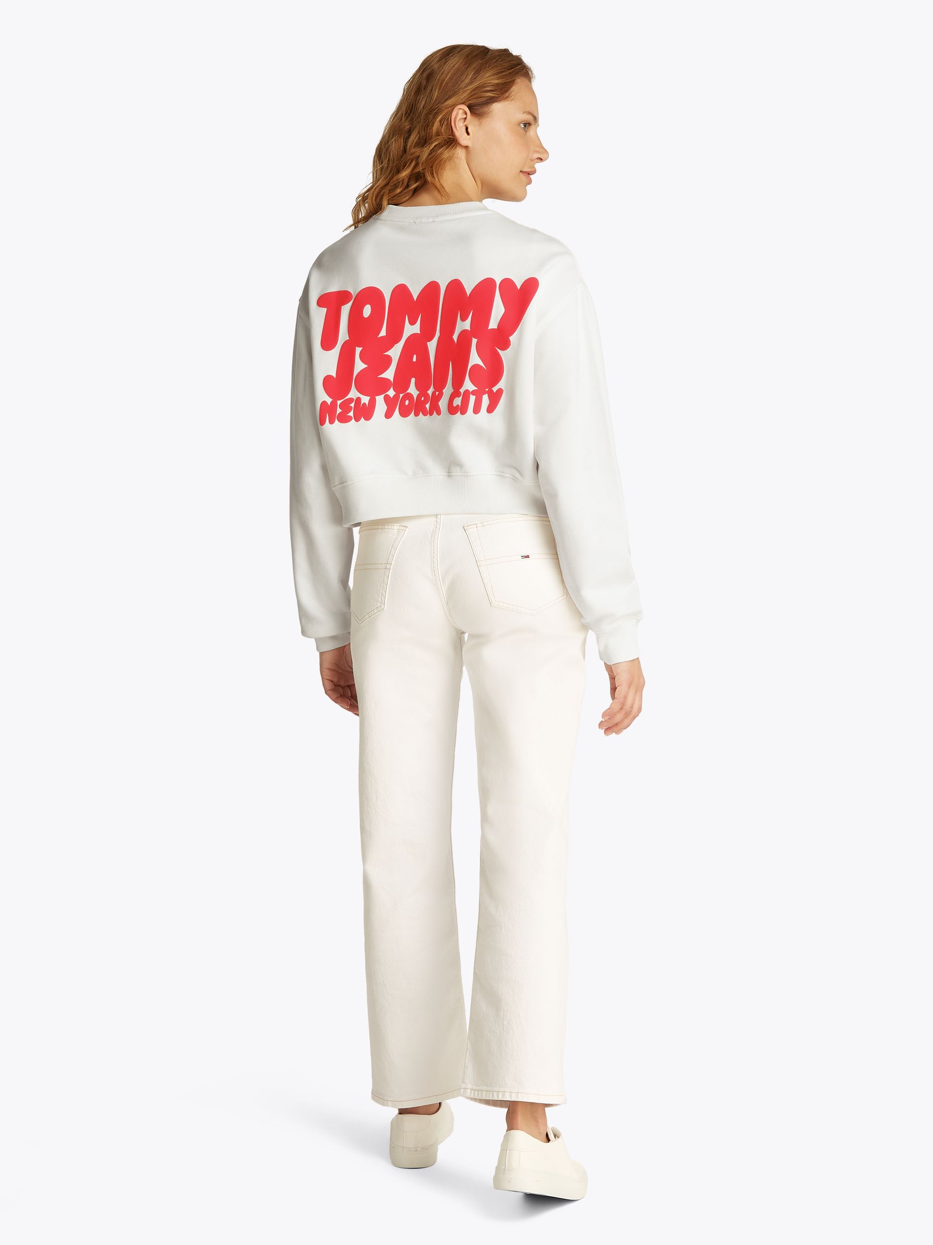 Tommy Jeans |  Tommy Jeans Sweatshirt  | S | ecru