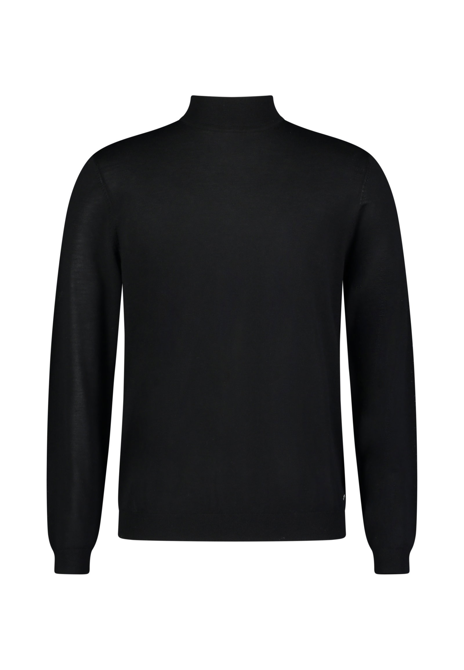 HERREN-PULLOVER 1/1 ARM, BLACK #1