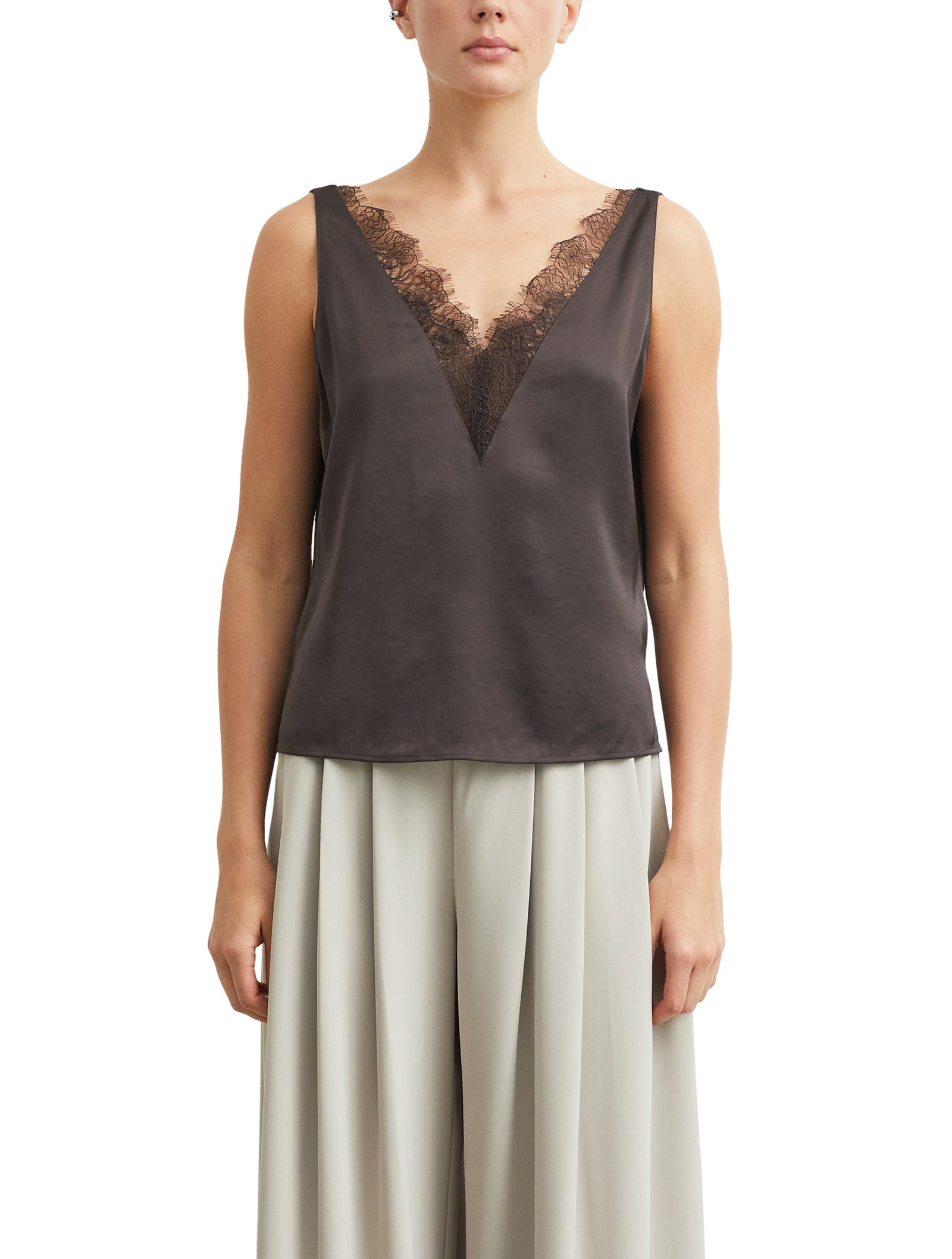 Bluse, BROWN #3