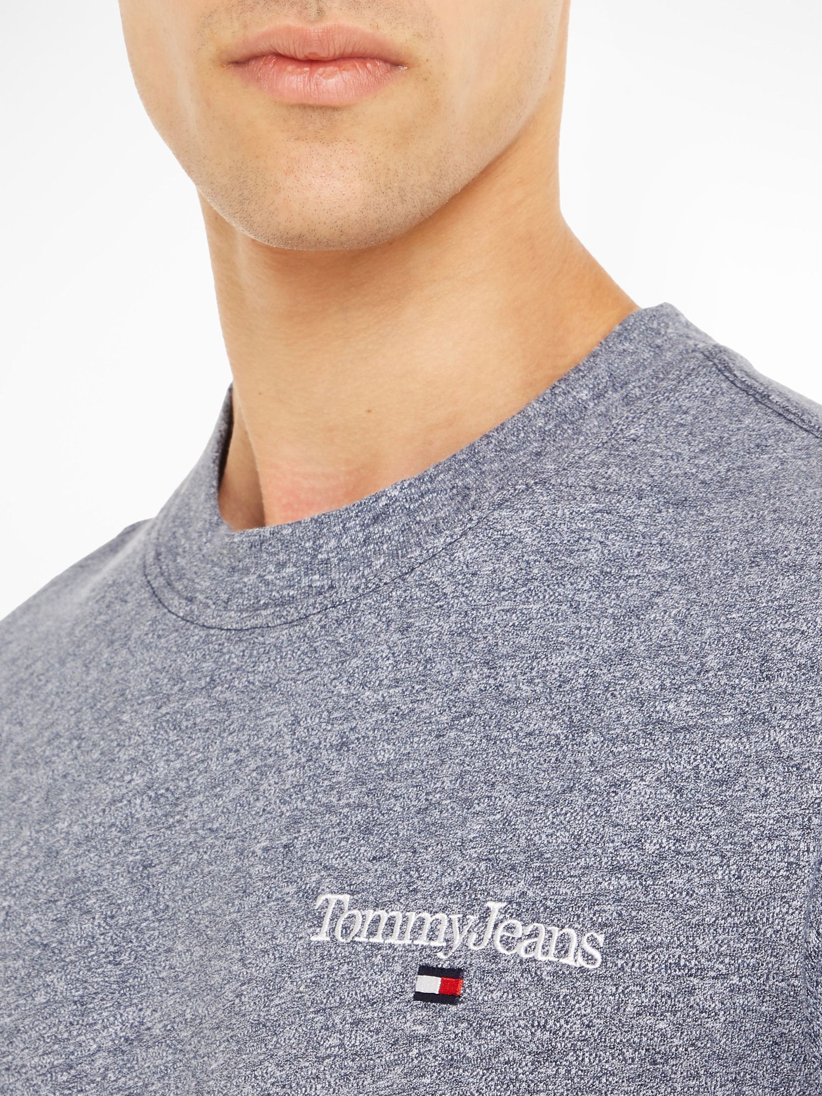 Tommy Jeans |  TJM REG HEATHERED SLUB TEE | XXL | twilight navy