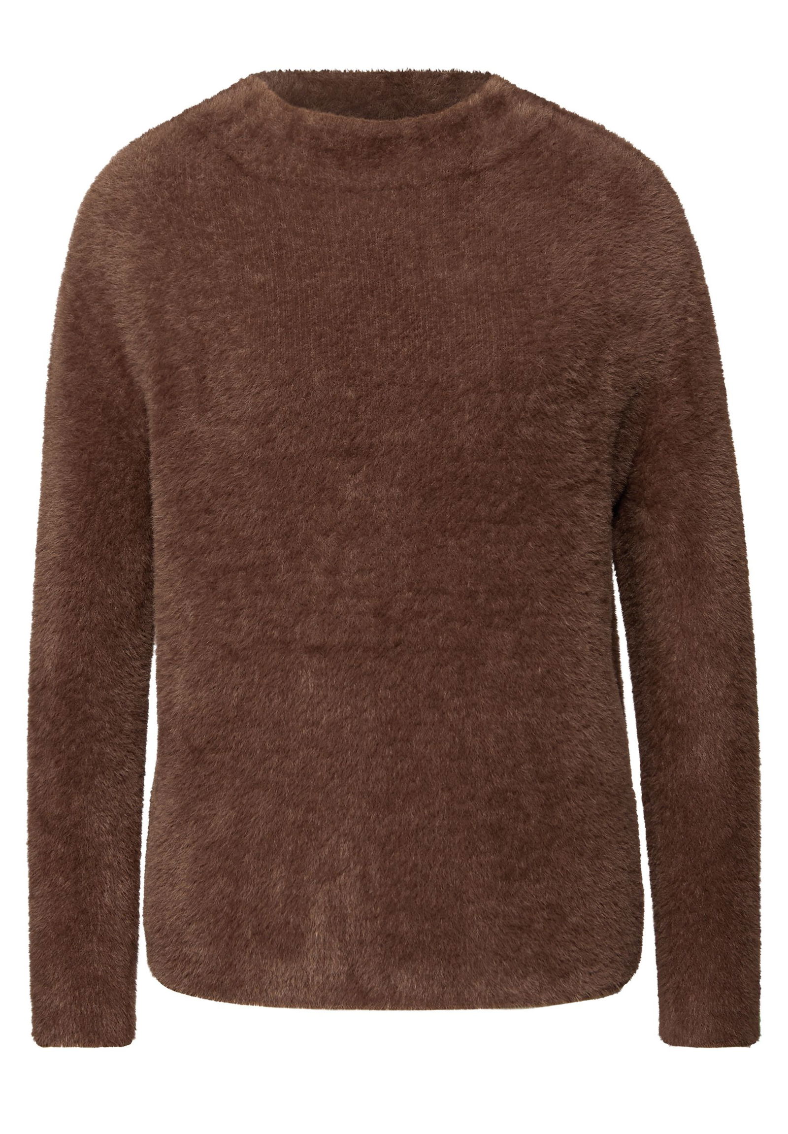  | LTD QR_fluffy turtle sweater, hazelnut brown | 36