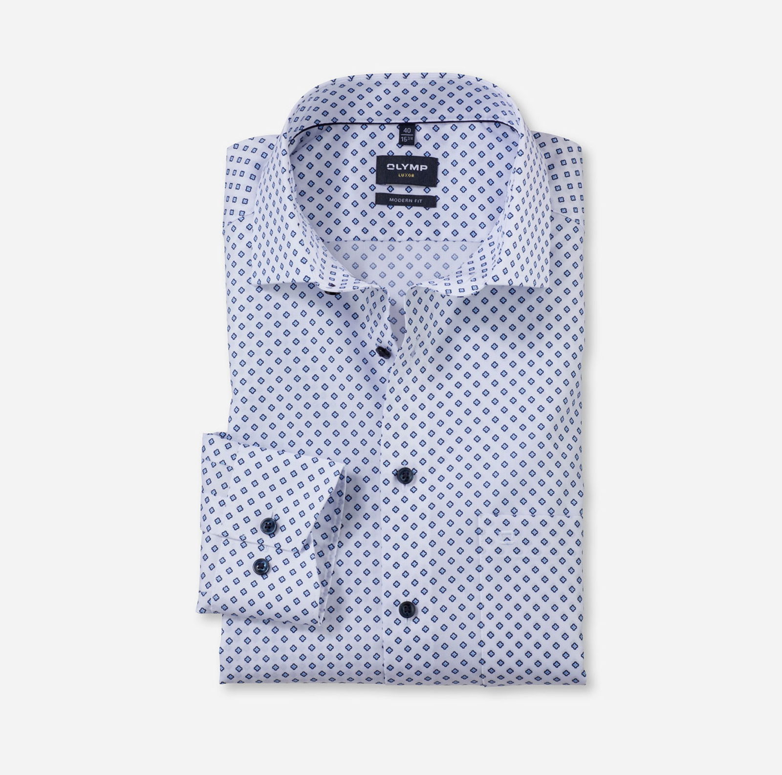 Olymp |  Olymp Hemd Modern Fit  | 46 | weiß