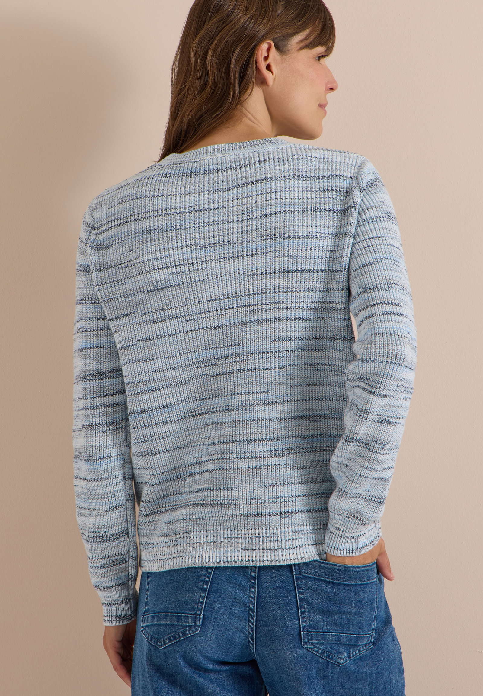 TOS Space dye mouliné, urban dark blue #4