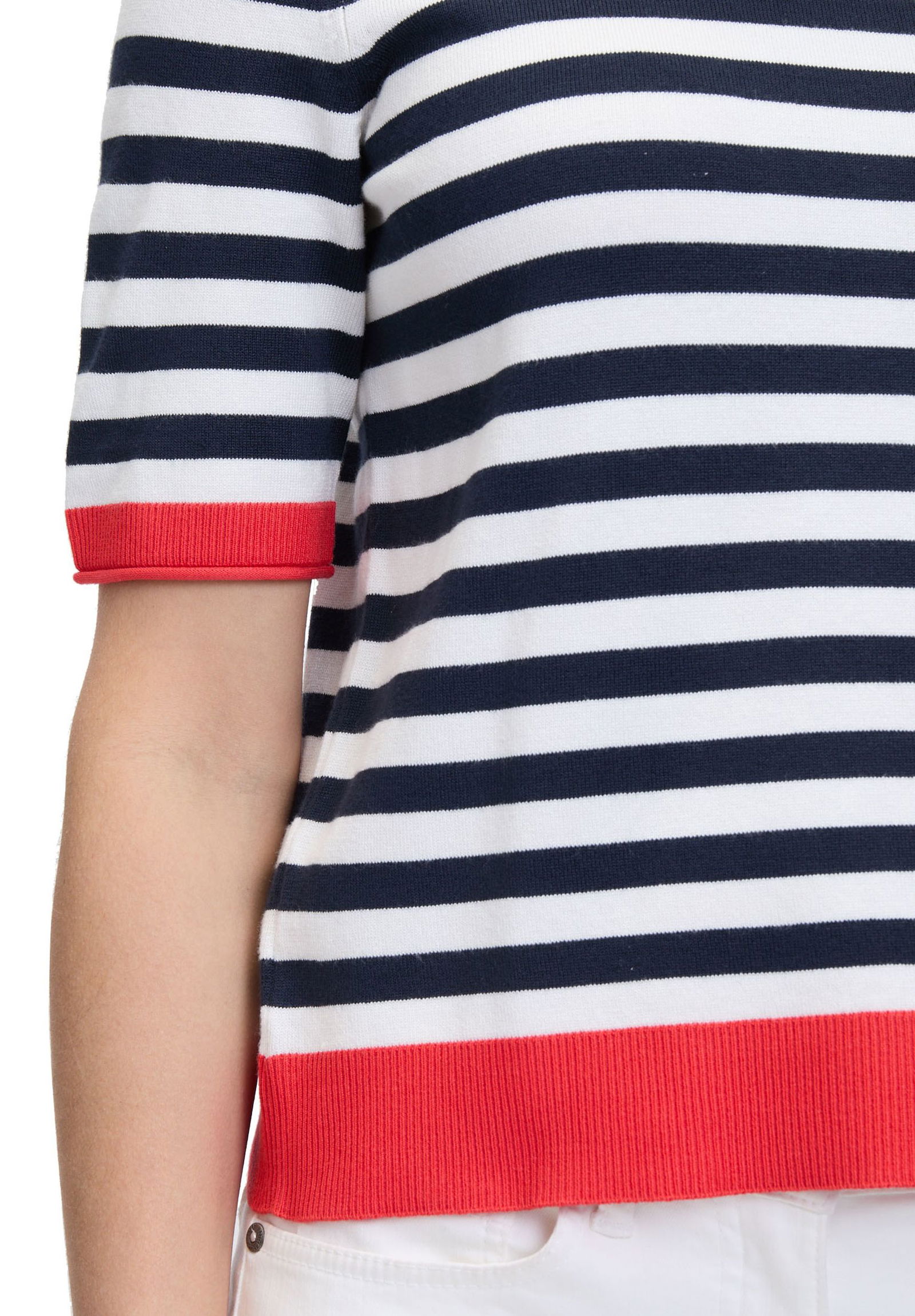 Betty Barclay |  Betty Barclay Pullover  | 38 | patch dark blue/red