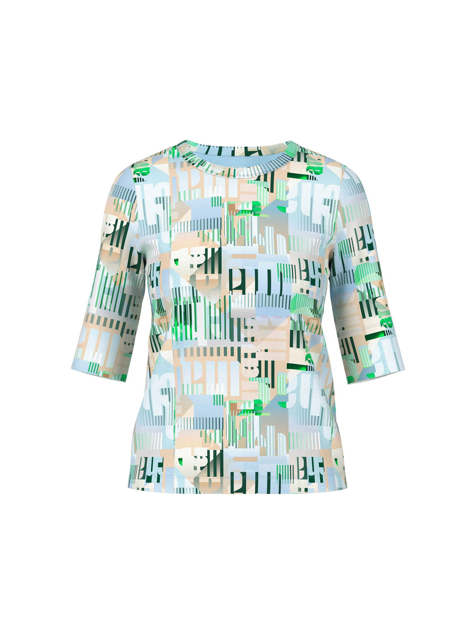 Marc Cain Sports |  Ripp-Shirt aus Baumwollstretch | 38