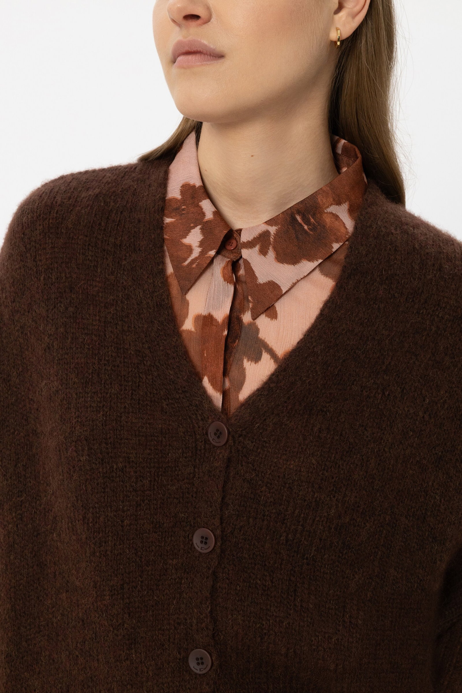 Strickjacke, marone #4