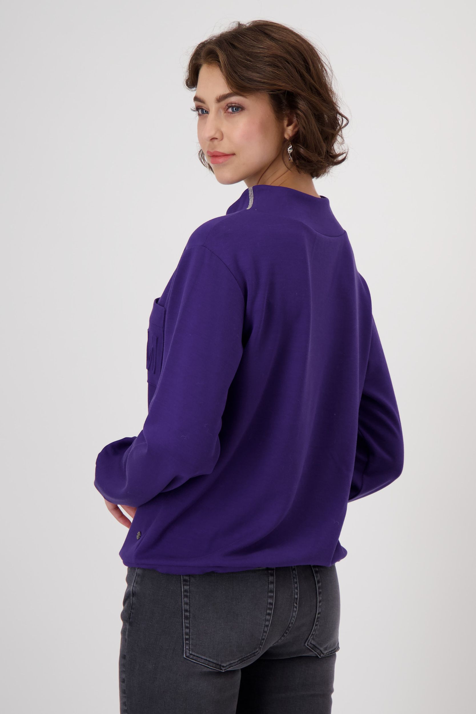 Monari |  Sweatshirt, dark purple | 36 | lilac