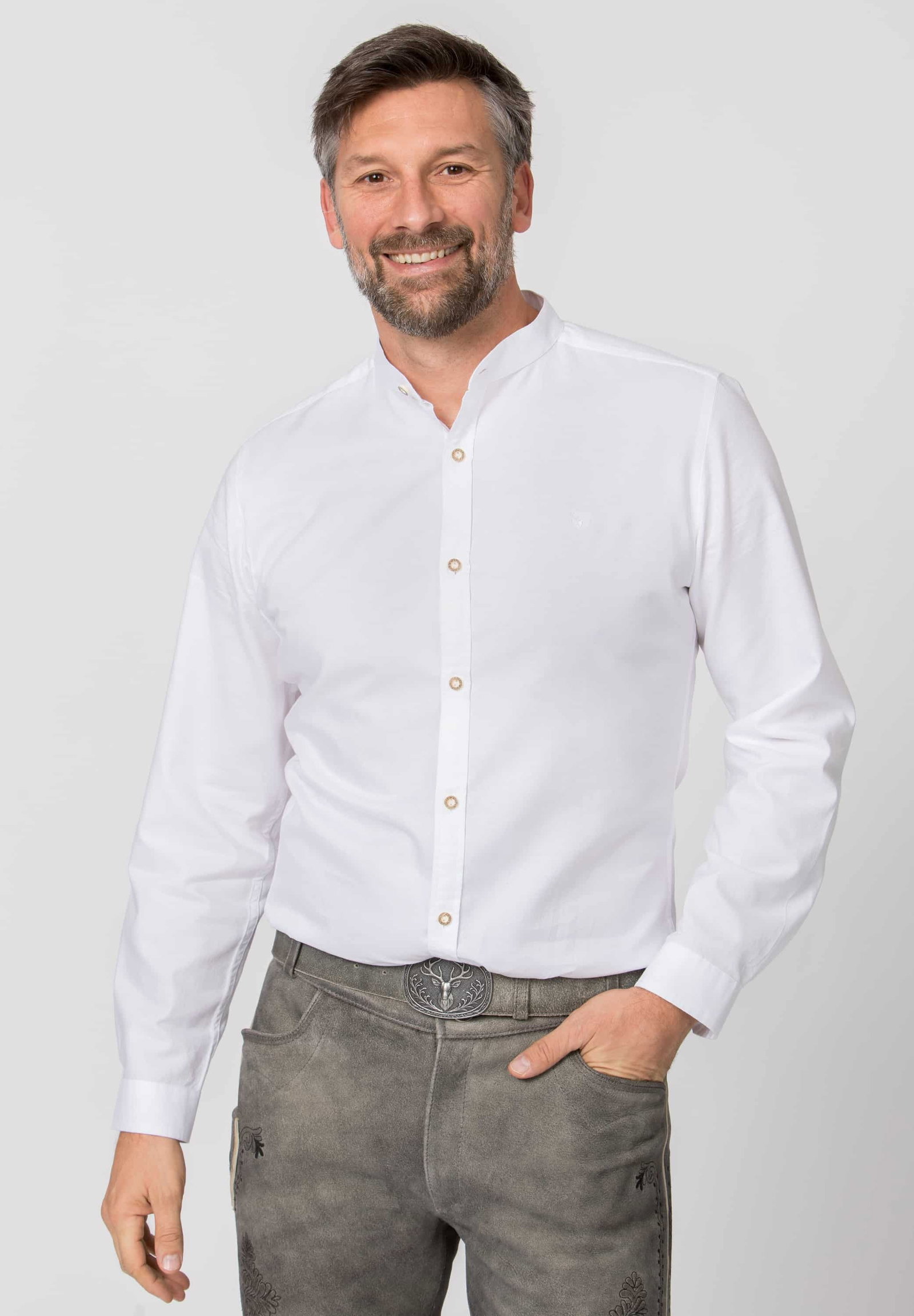 Stockerpoint Trachtenhemd Friedrich weiß #1