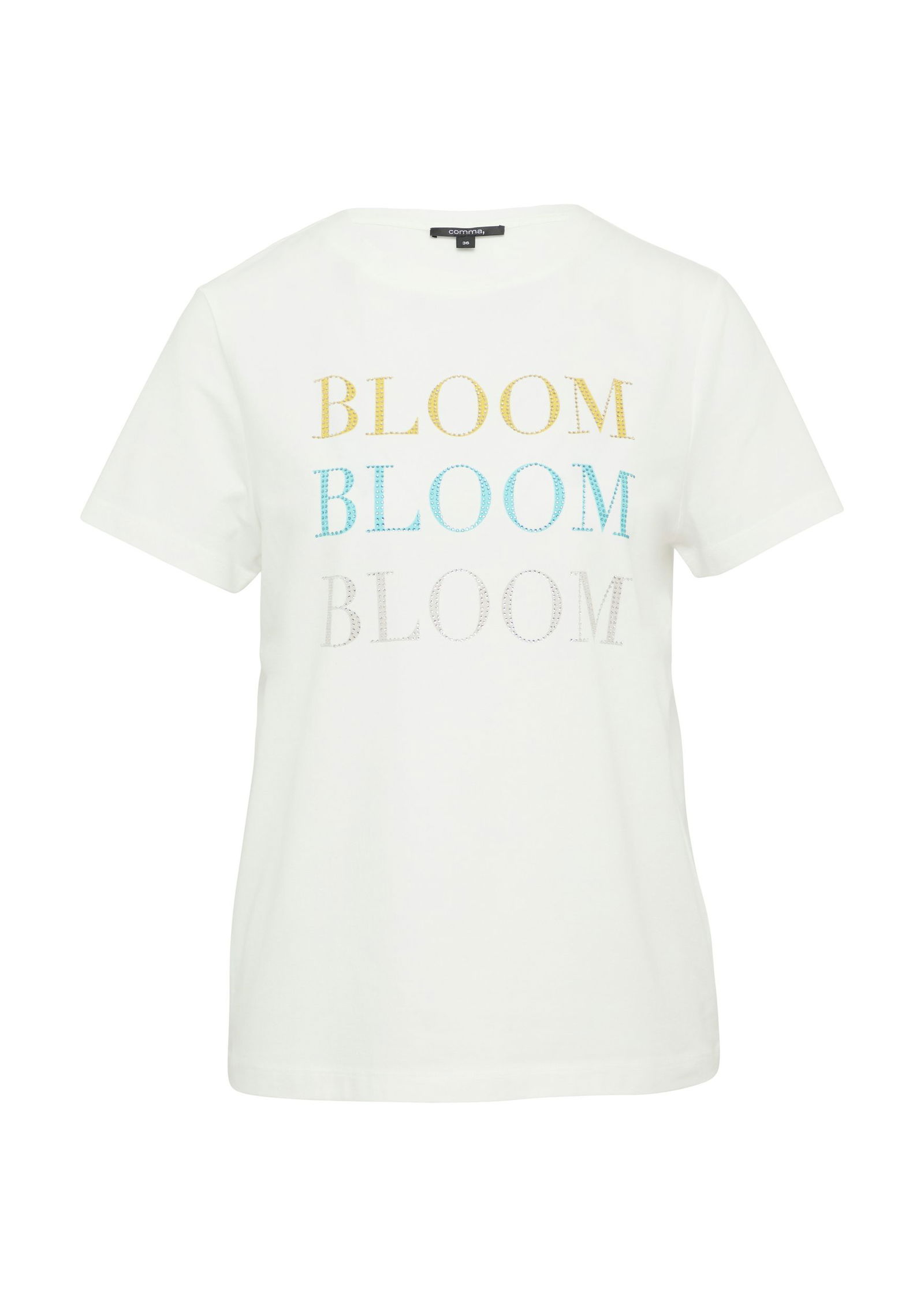 b2322eb2be3b16bf9b651ebc267fb4f2 Comma | T-Shirt | 46 | weiß