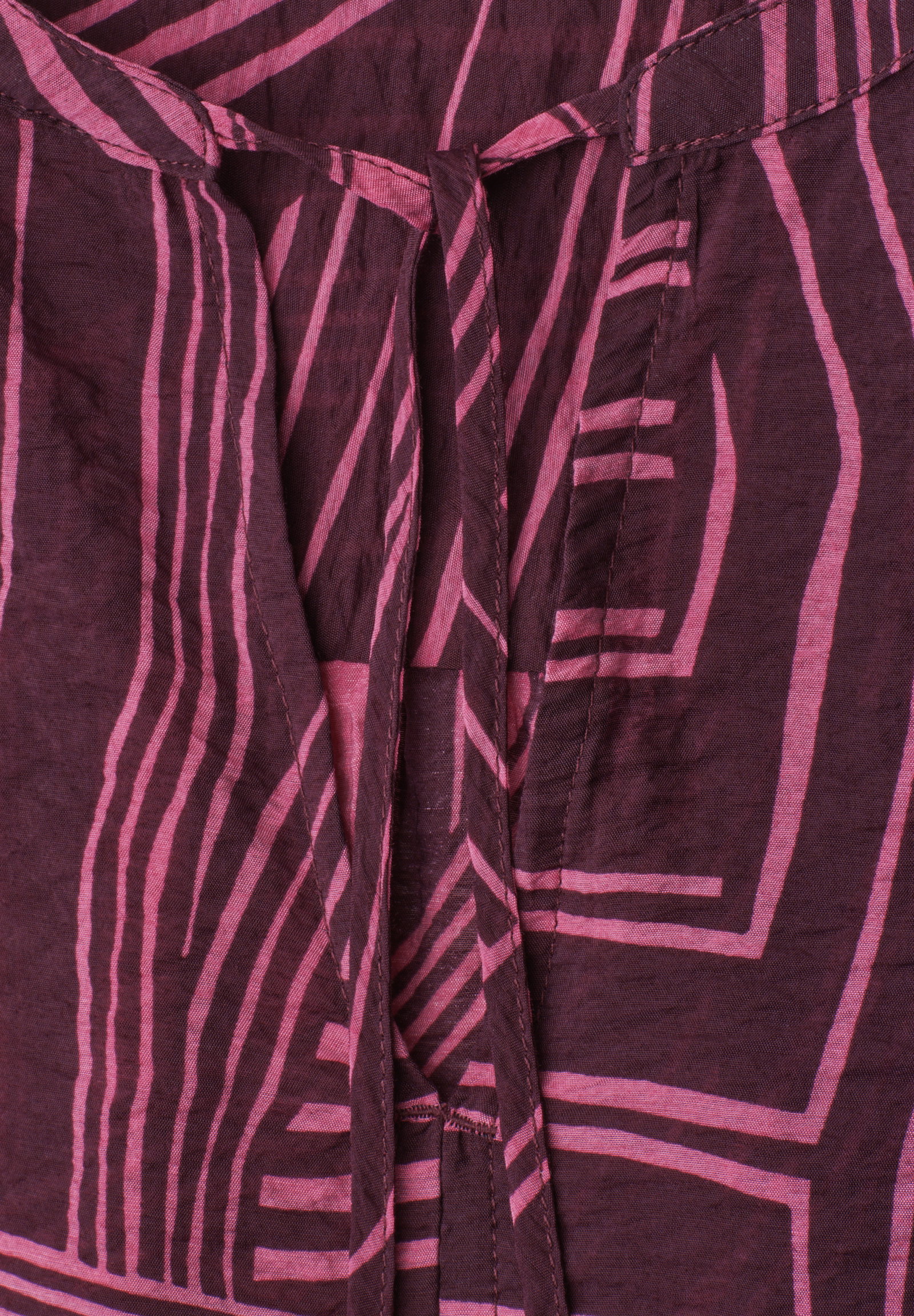 Tunic blouse w ruffle details, blush berry #2