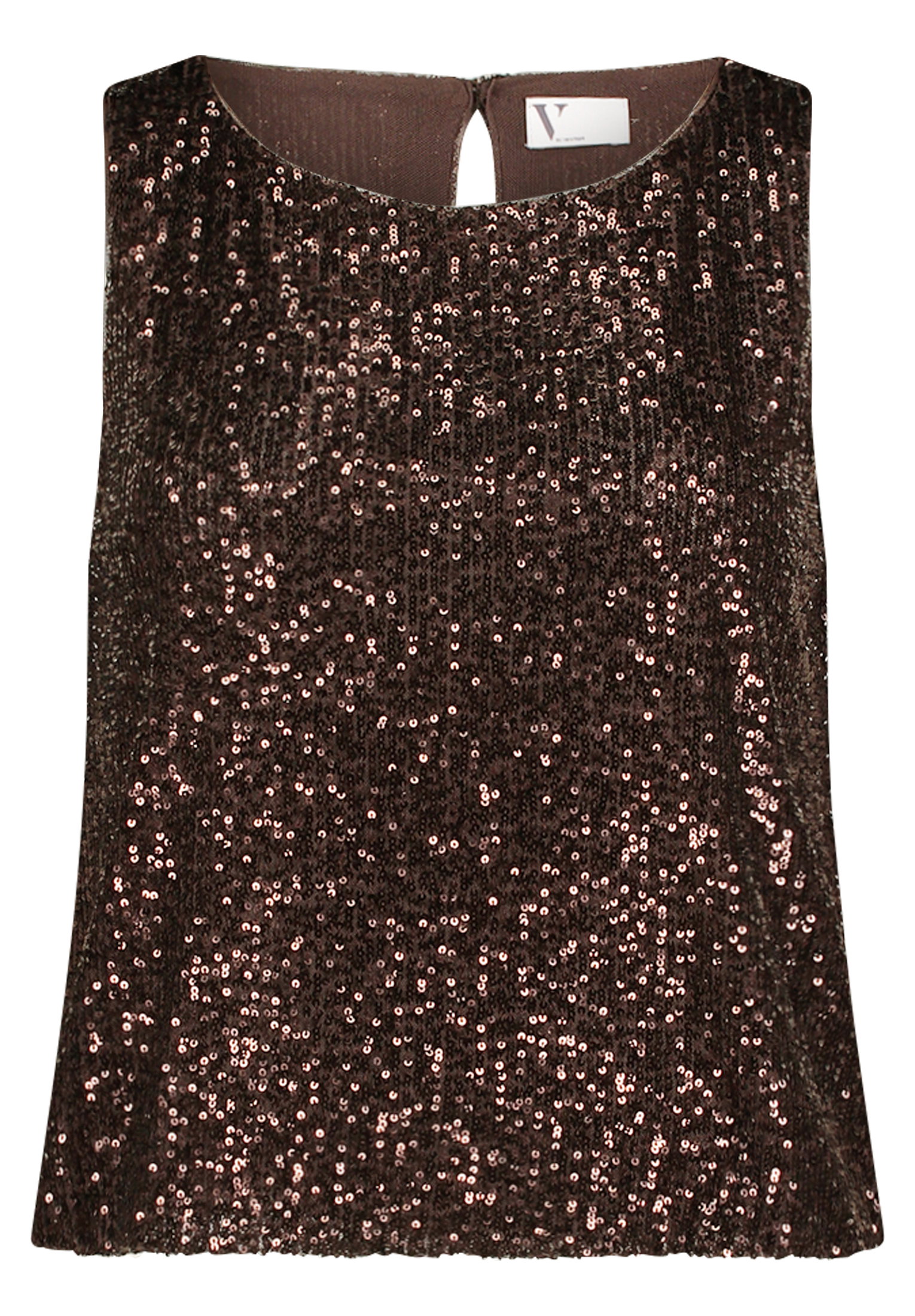 Shirt Kurz ohne Arm, Espresso Brown #1