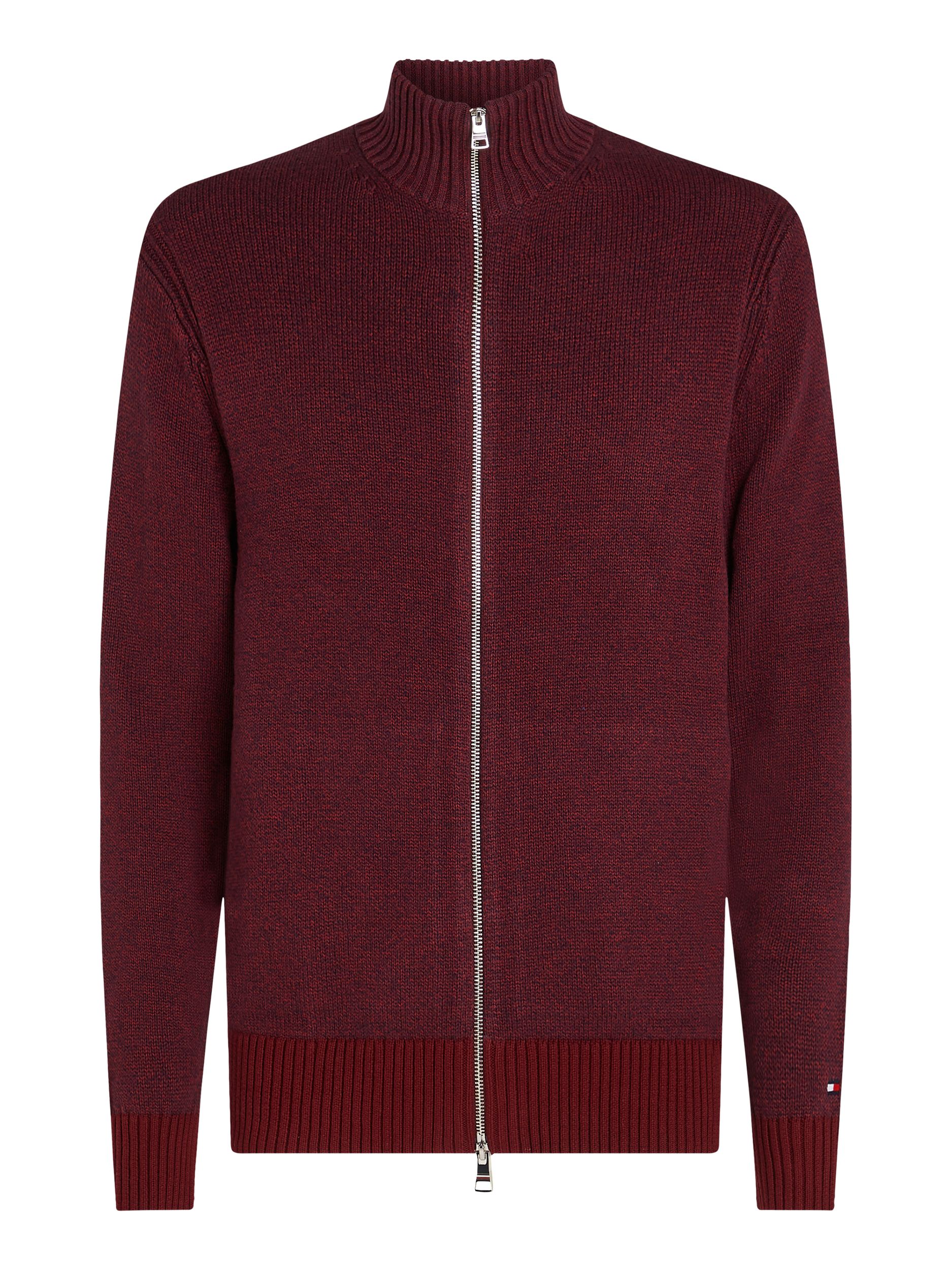  |  MOULINE ZIP THRU | XXL | rouge/desert sky mouline