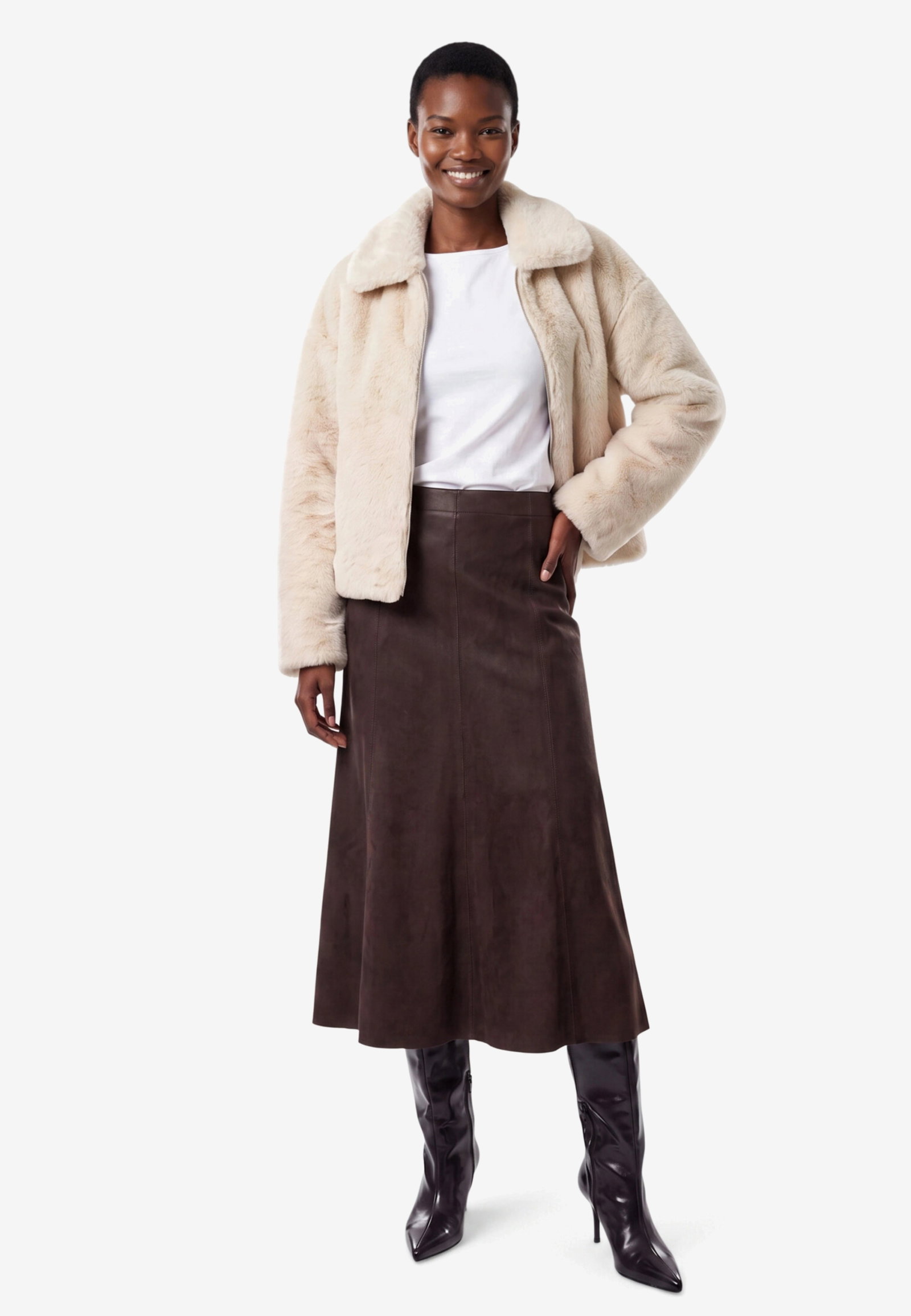 Rock Mittellang Casual, Chocolate Plum #4