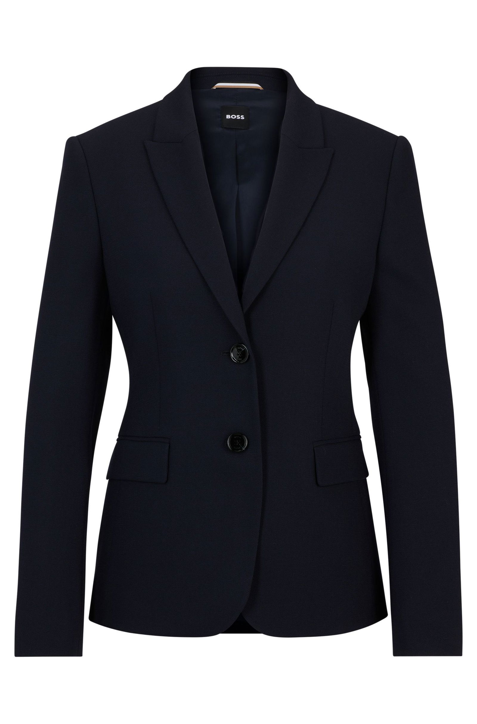 56cdecbe50f4c7d20a2eab2e71be5177 BOSS Black | BOSS Black Kurzblazer | 46 | dark blue