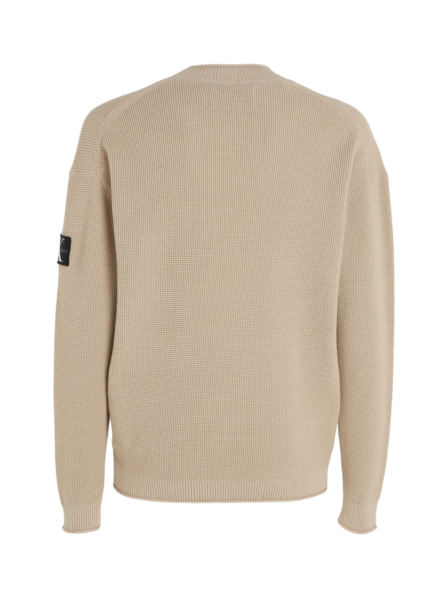  |  BADGE RELAXED SWEATER | L | plaza taupe