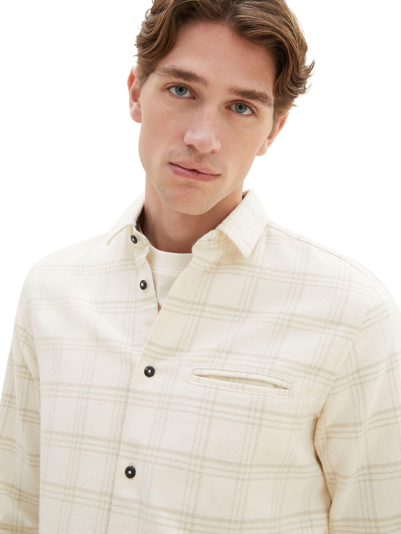 Tom Tailor |  Hemd mit Karomuster | XXXL | beige tonal check