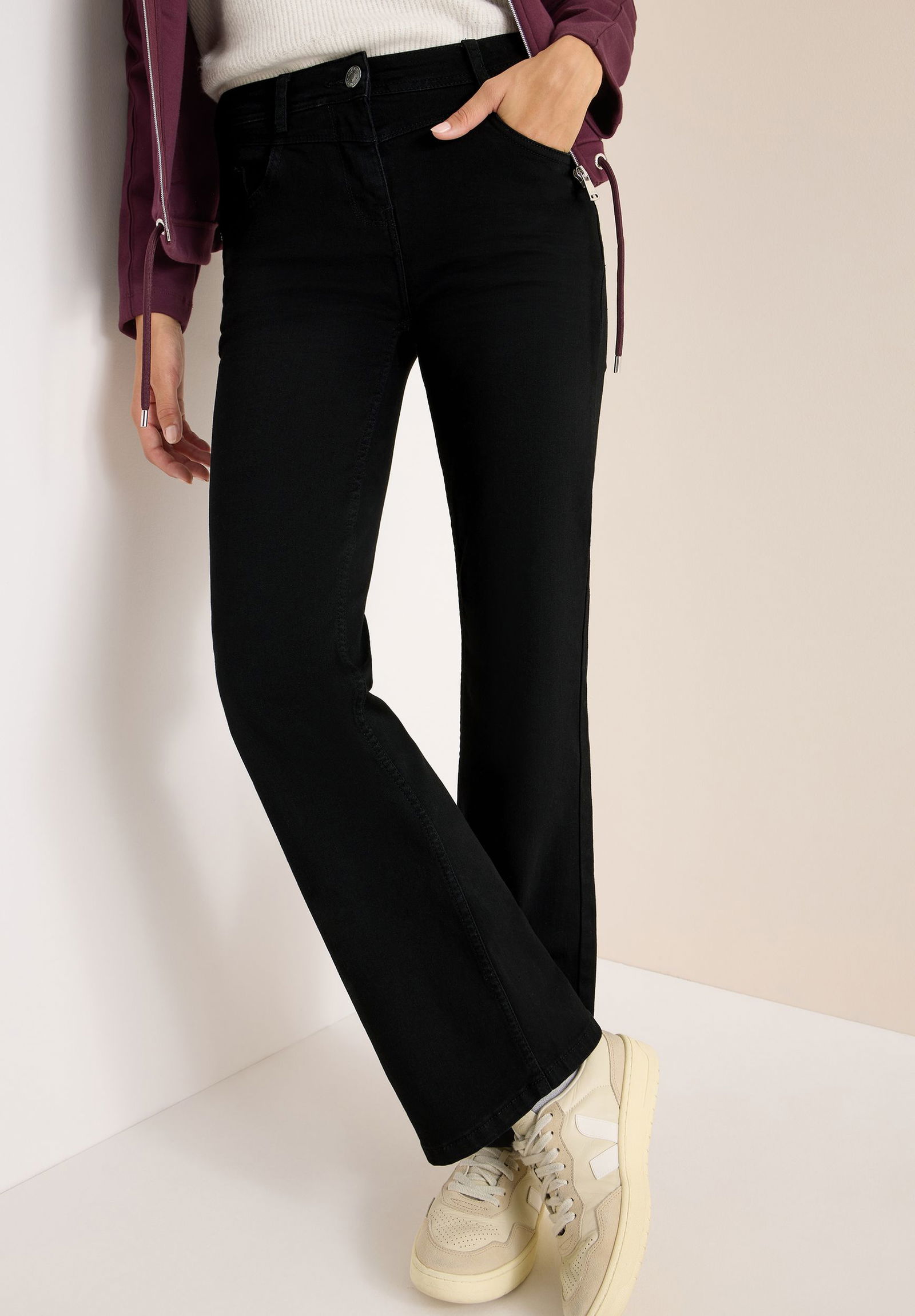 CECIL | CECIL Schmale Hose | 28/30 | black