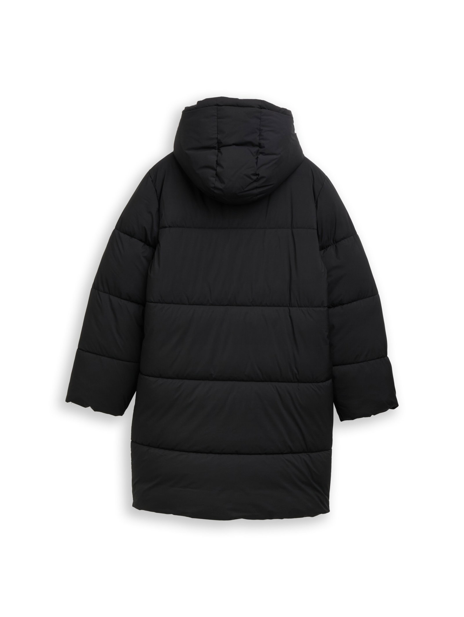 long puffer jacket, Black #2