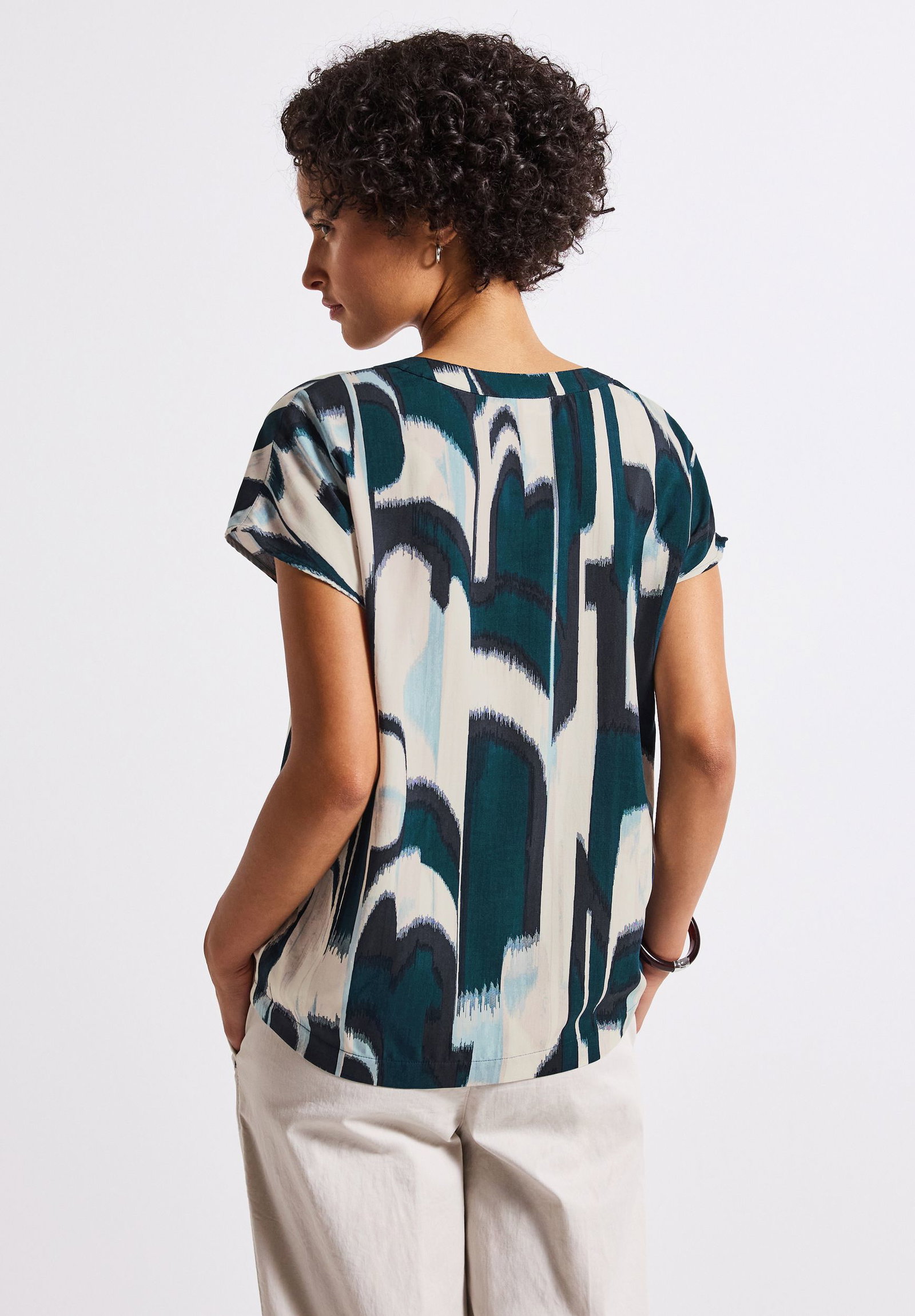 541698bb11afcea99292bdc271b481e6 Street One | Street One Druckbluse | 40 | 4565_36857
