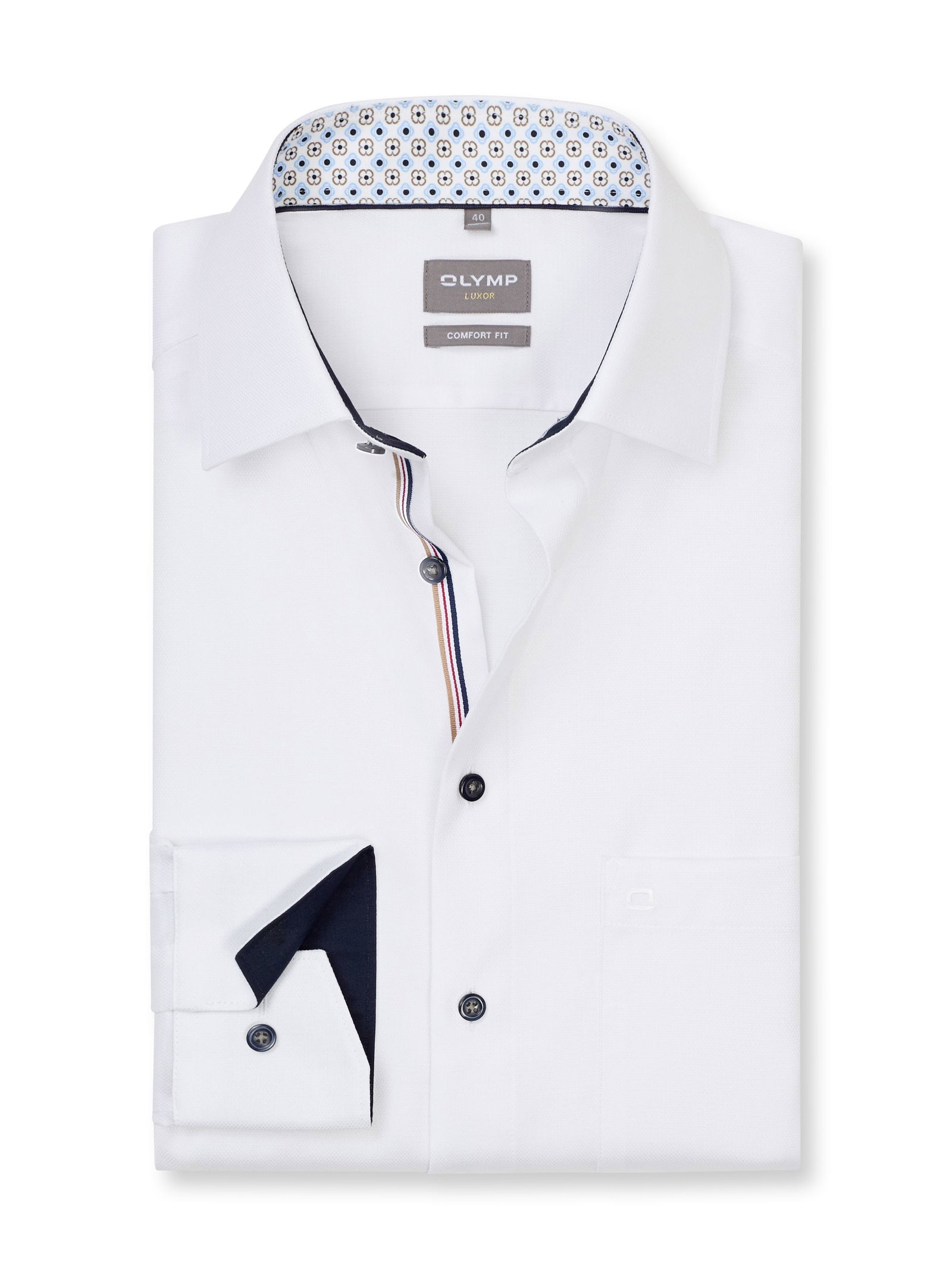 Olymp |  Olymp Hemd Modern Fit  | 43 | weiß