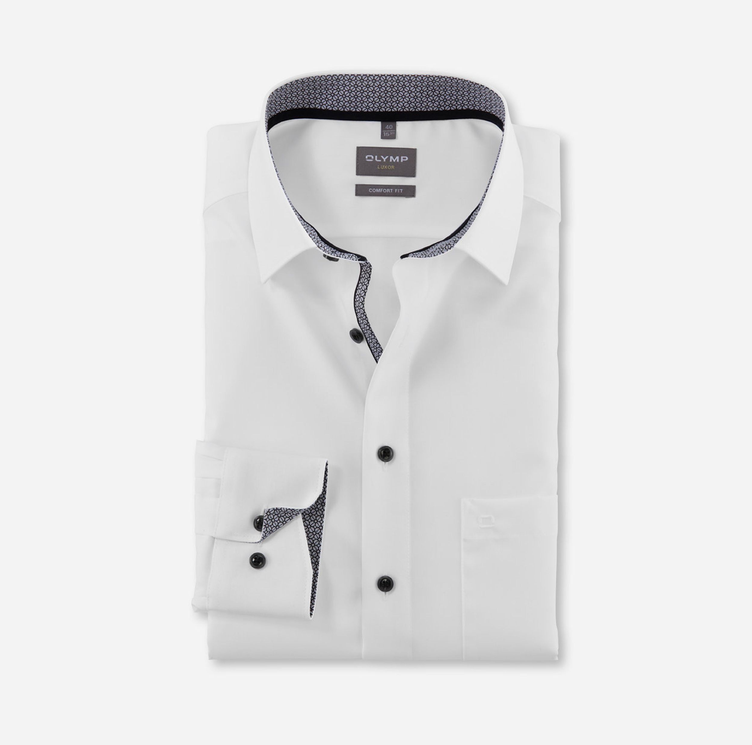 Olymp |  Olymp Hemd Modern Fit  | 47 | anthrazit