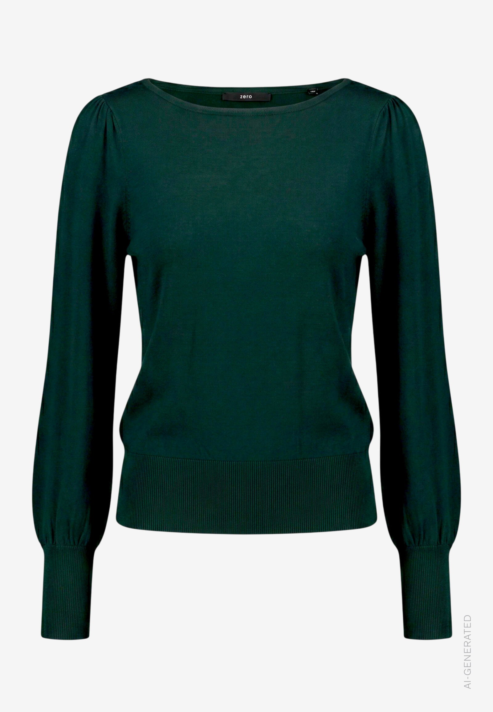 Strickpullover Kurz 1/1 Arm, Green Forest #1