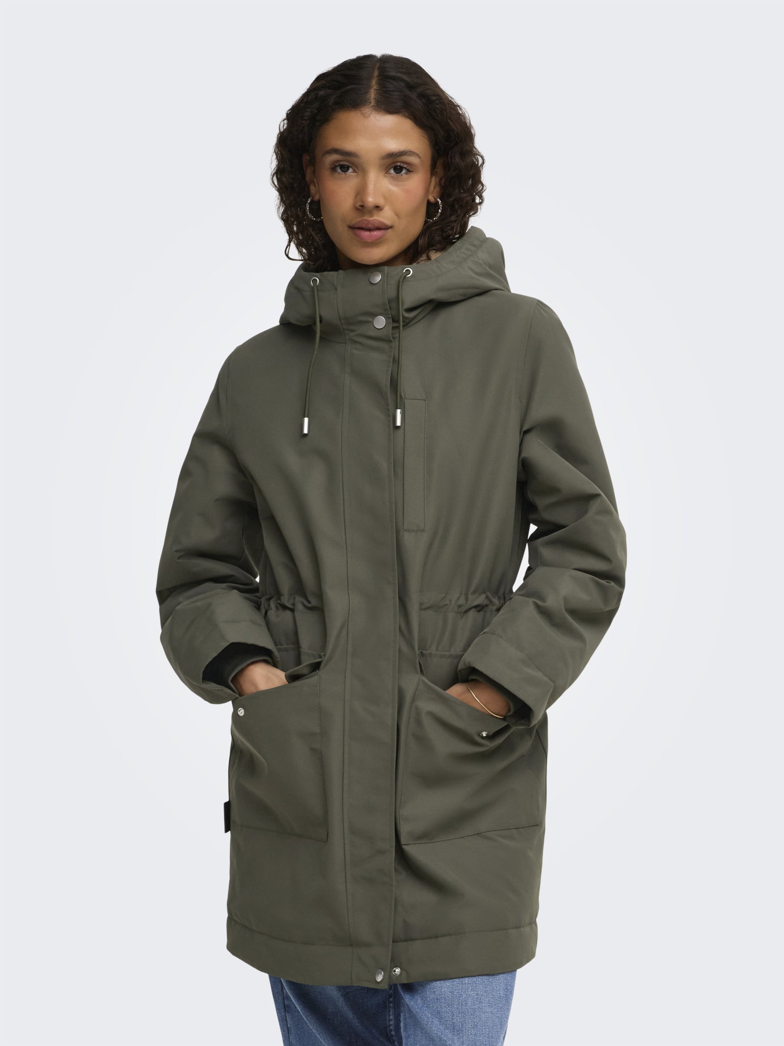 JDYVALENCIA PARKA COAT OTW SIJ, Chimera/FUR KELP #4