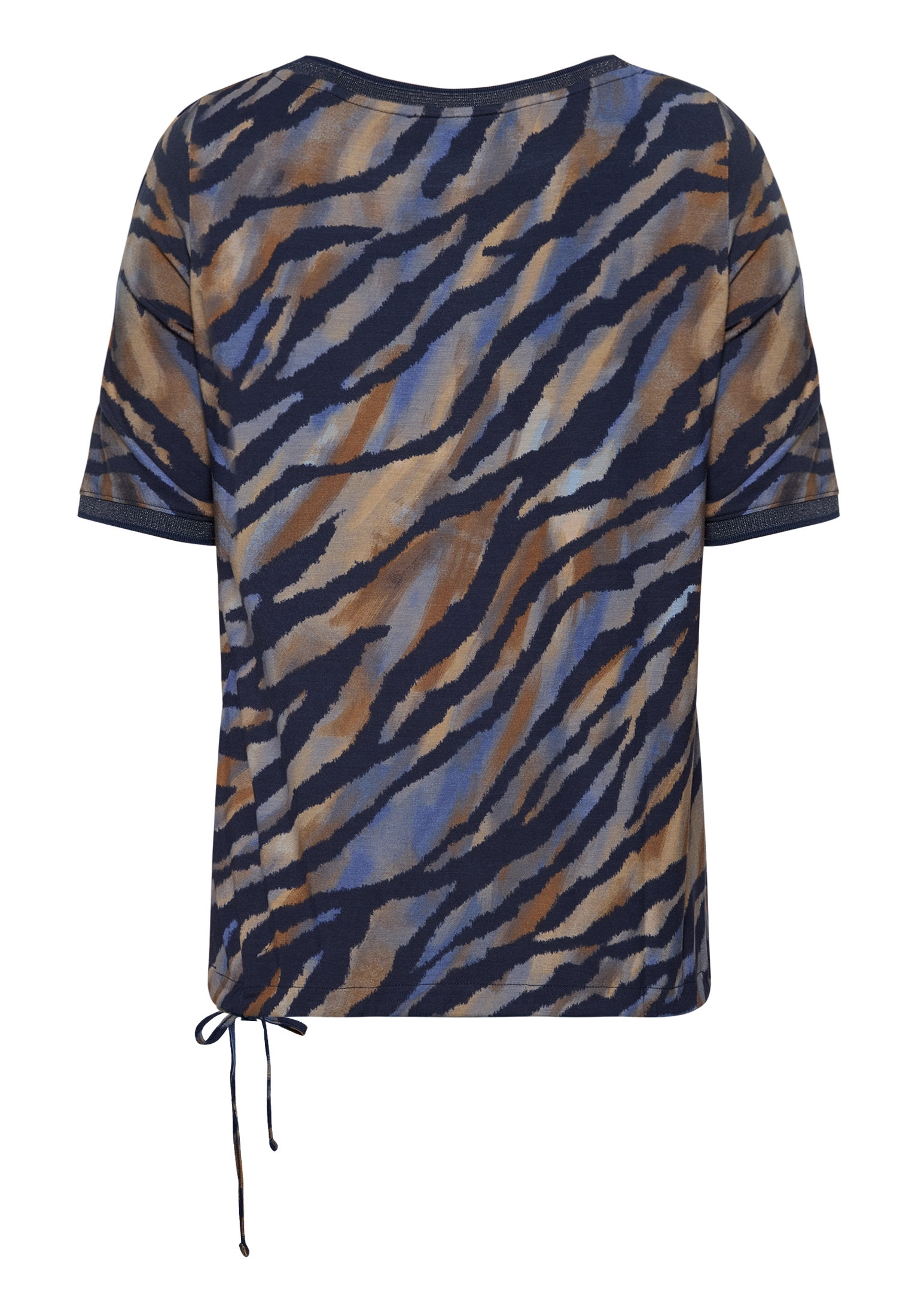 Shirt Kurz 1/2 Arm, Blue/Brown #2
